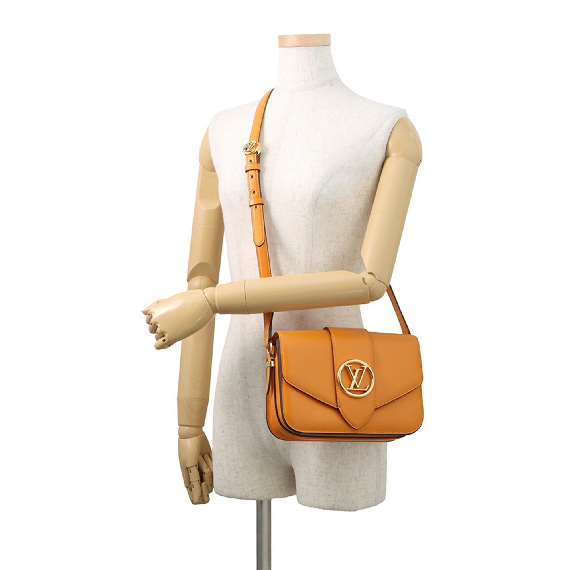 Louis Vuitton Camel Leather Handbag Shoulder Bag (Pre-Owned)