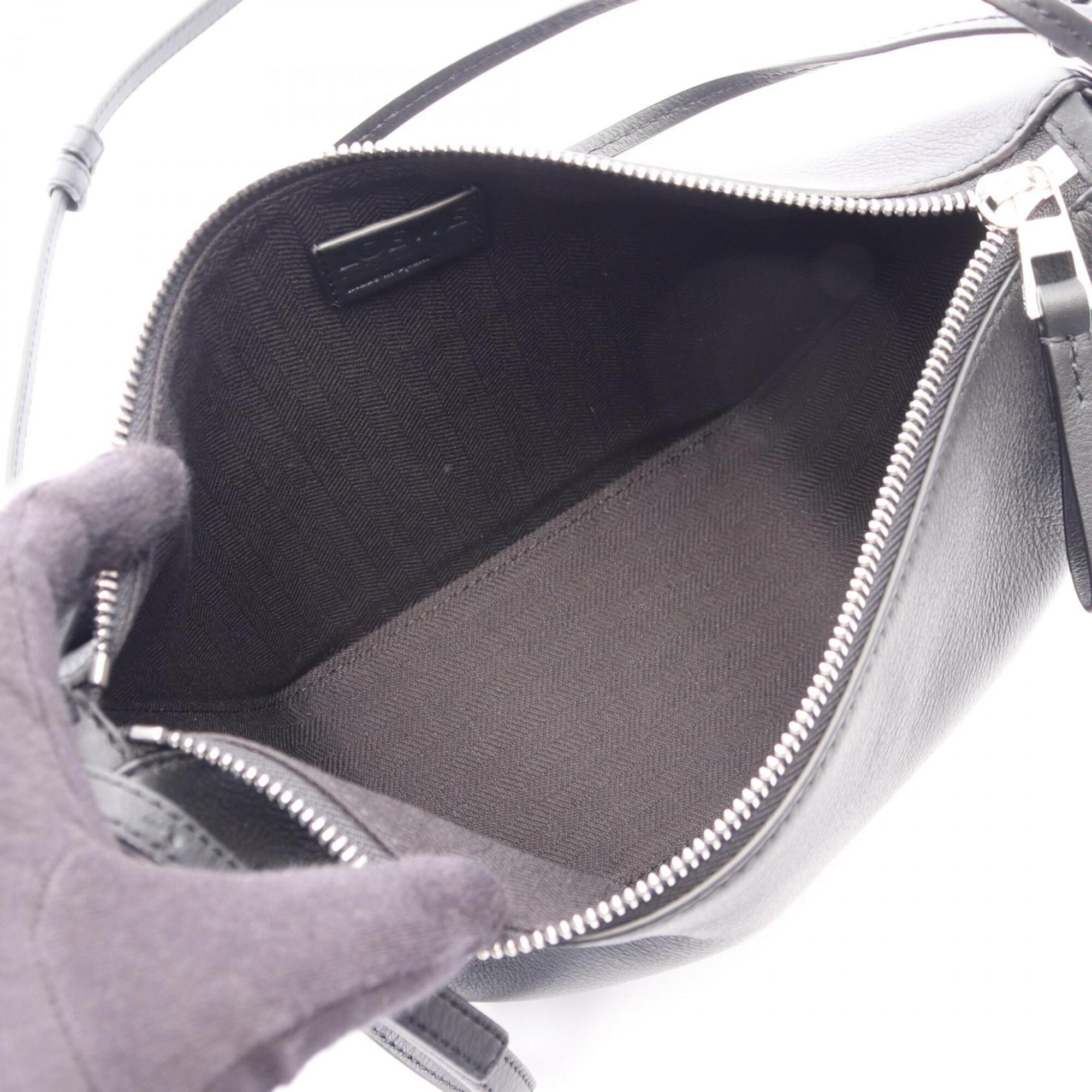 Loewe Hammock Black Leather Handbag Shoulder Bag (Pre-Owned)