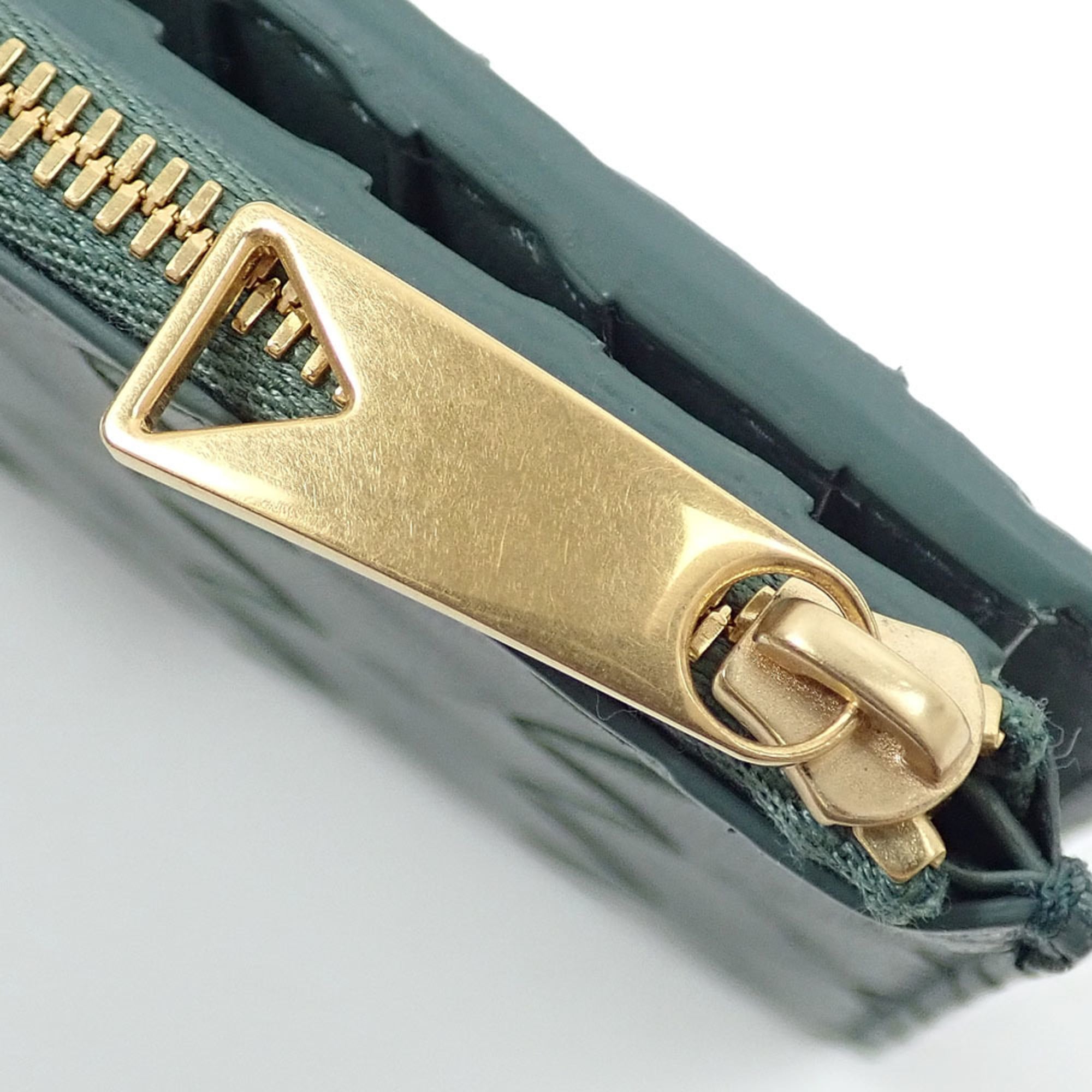 Bottega Veneta Green Leather Wallet (Bi-Fold) (Pre-Owned)