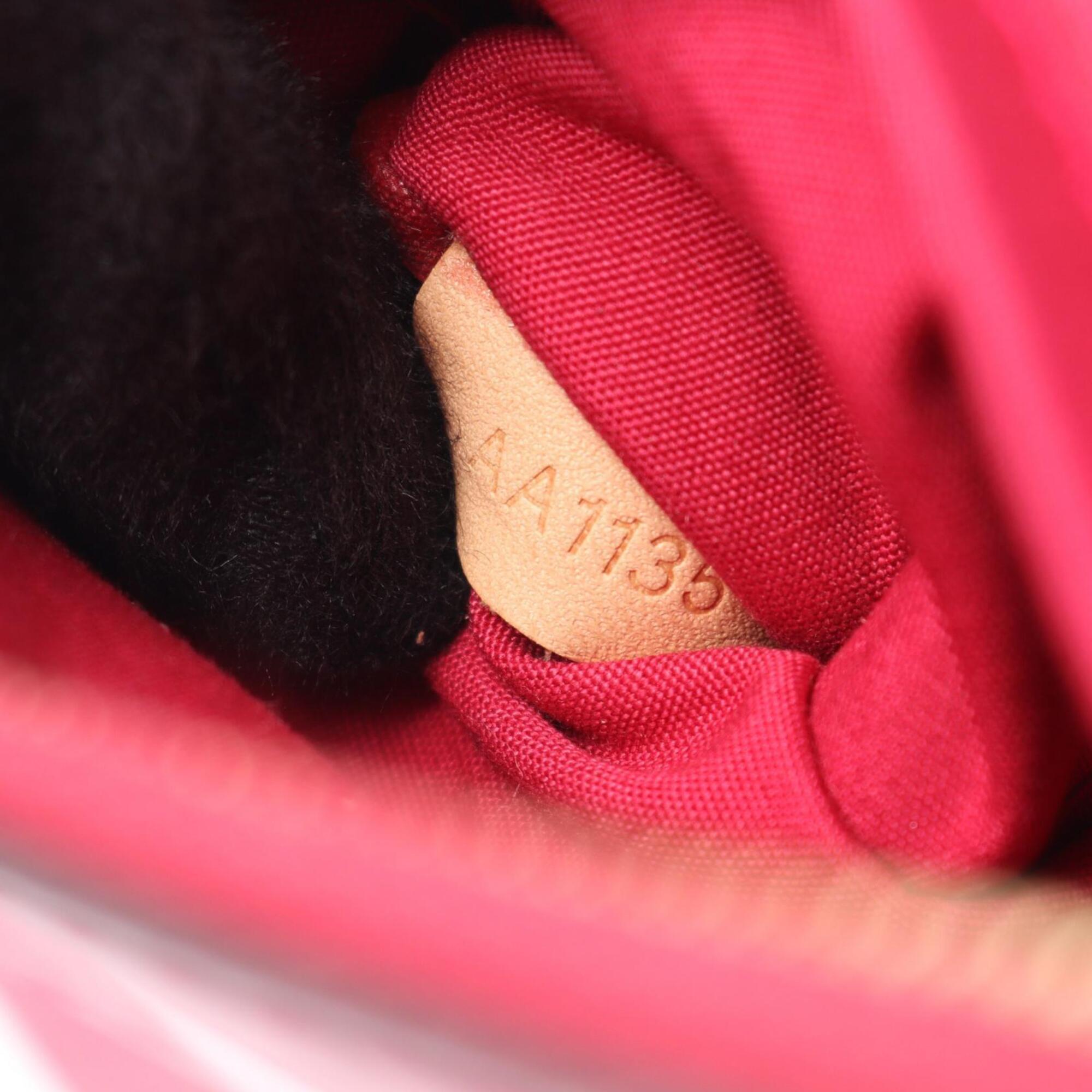 Louis Vuitton Indian Rose Pink Vernis Leather Handbag Shoulder Bag (Pre-Owned)