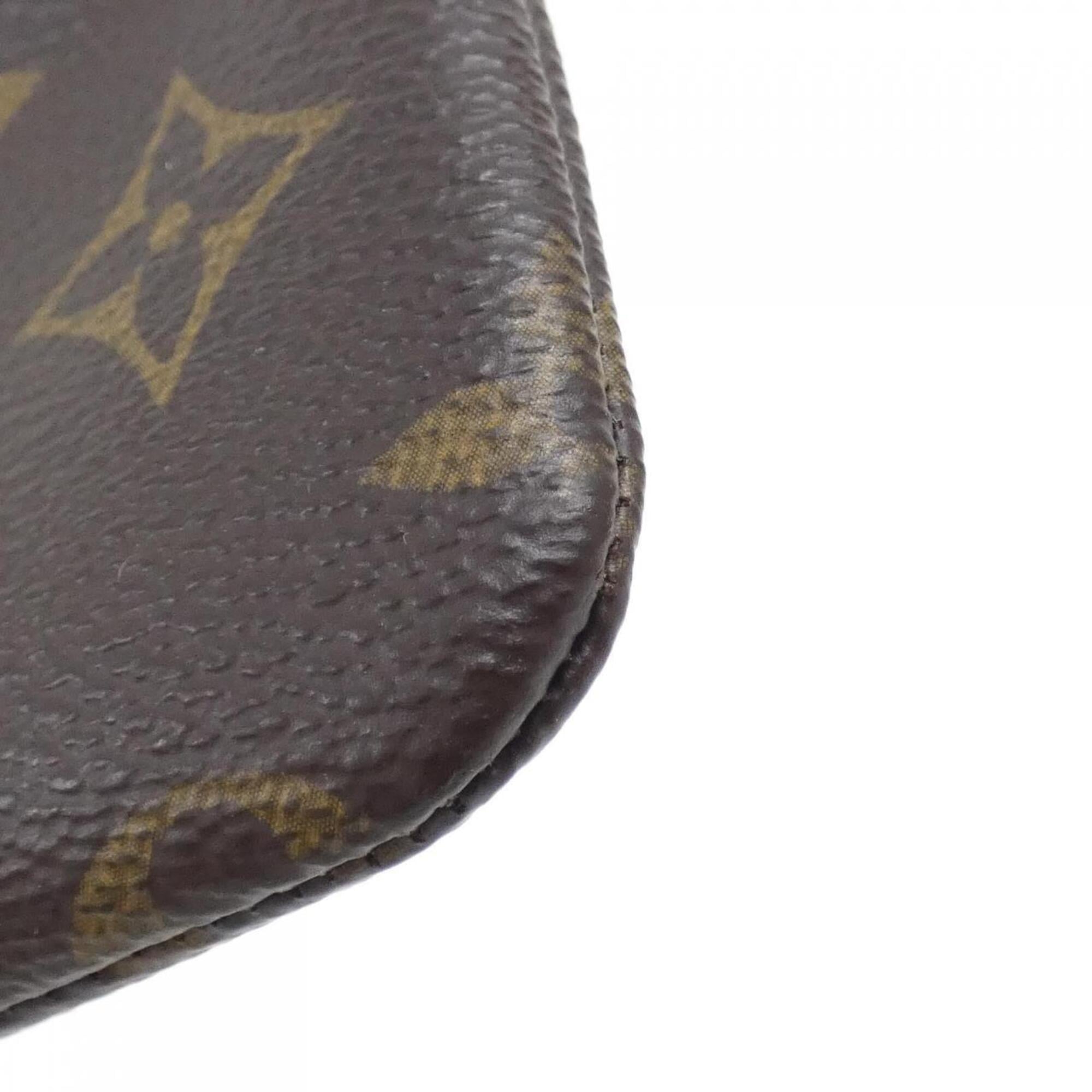 Louis Vuitton Marron Coated Canvas Coin Purse/Coin Case (Pre-Owned)
