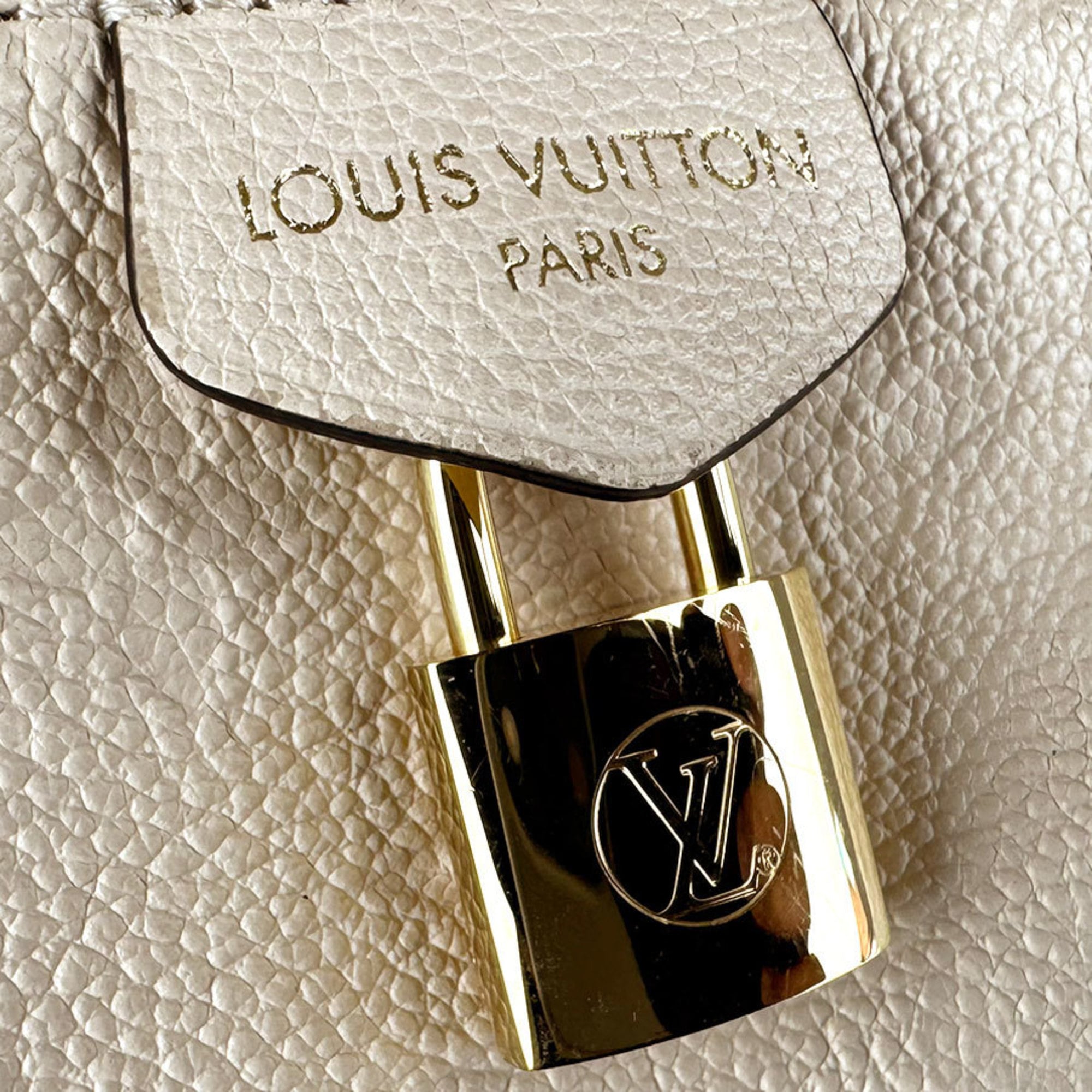 Louis Vuitton Cream Monogram Empreinte Shoulder Bag (Pre-Owned)
