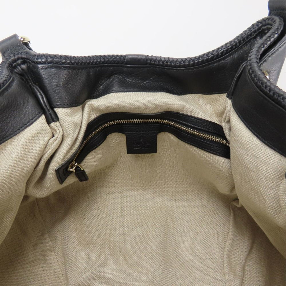 Gucci Black Leather Tote Bag (Pre-Owned)