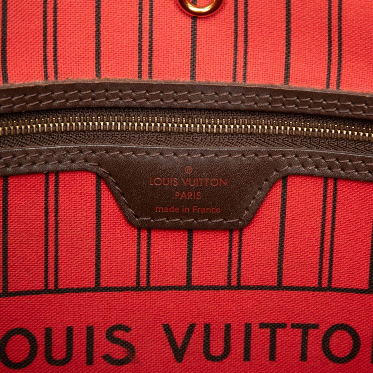 Louis Vuitton Brown Cerise Red Color Pvc Leather Pouch Shoulder Bag Tote Bag (Pre-Owned)
