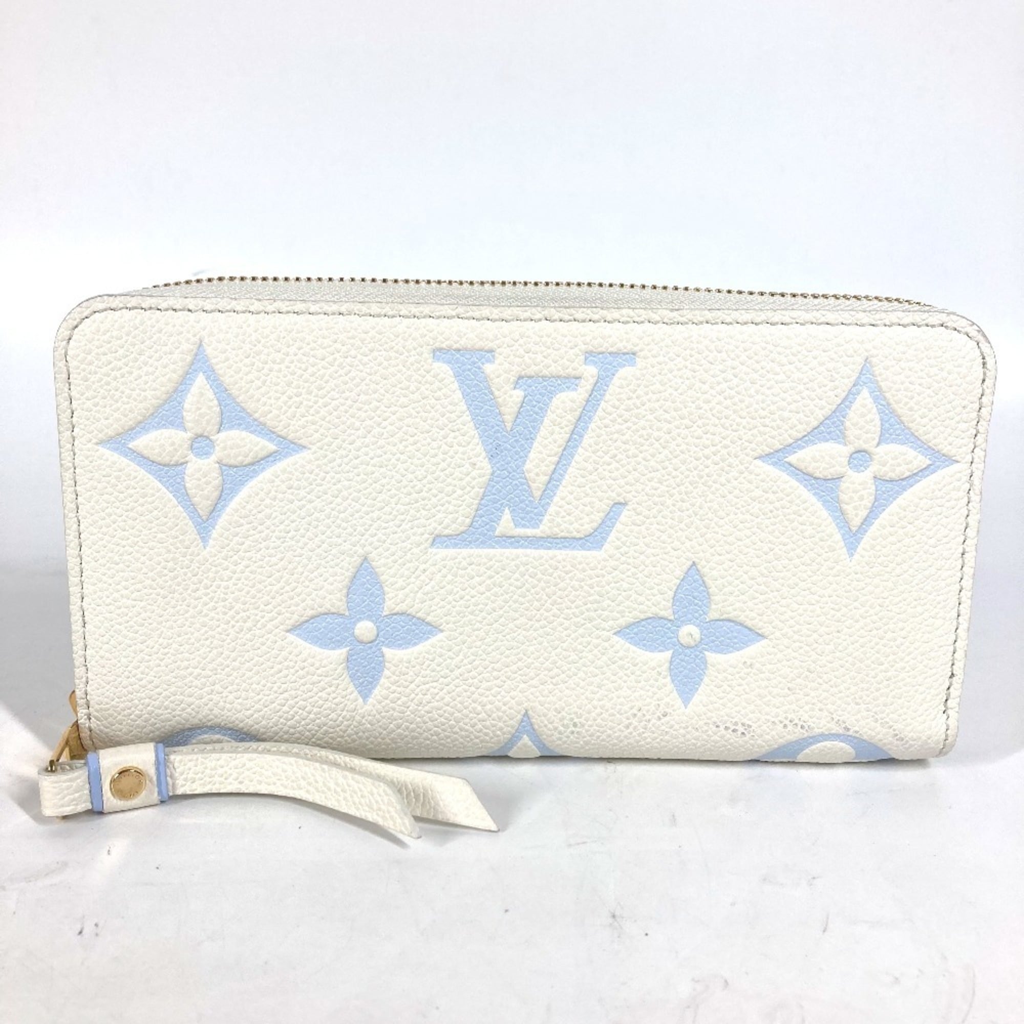 Louis Vuitton Monogram Empreinte Blue White Monogram Empreinte Long Bill Wallet (Bi-Fold) (Pre-Owned)