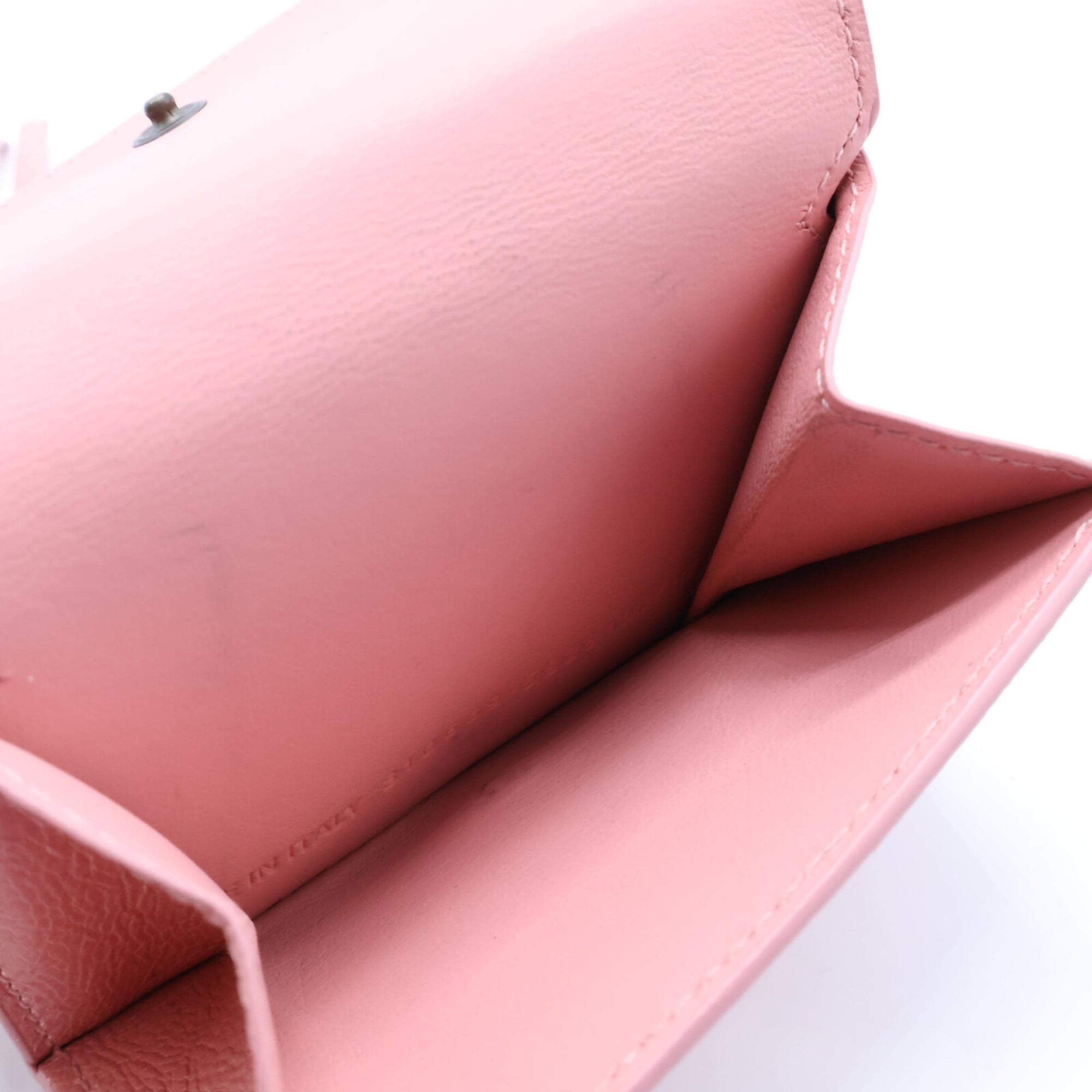 Balenciaga Pink Leather Wallet (Tri-Fold) (Pre-Owned)