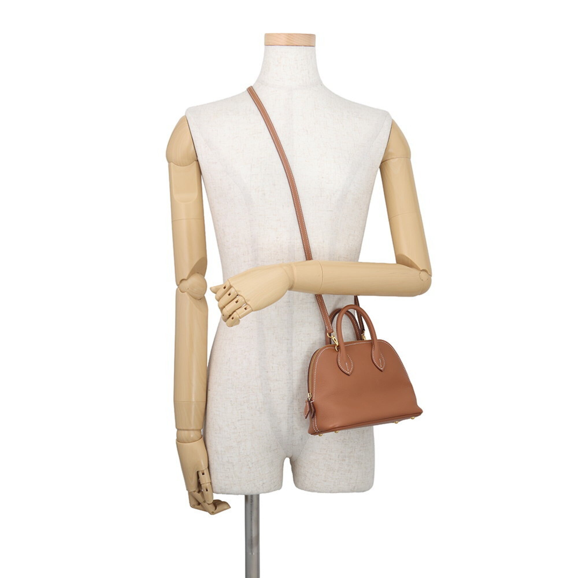 Hermes Bolide Gold Handbag (Pre-Owned)