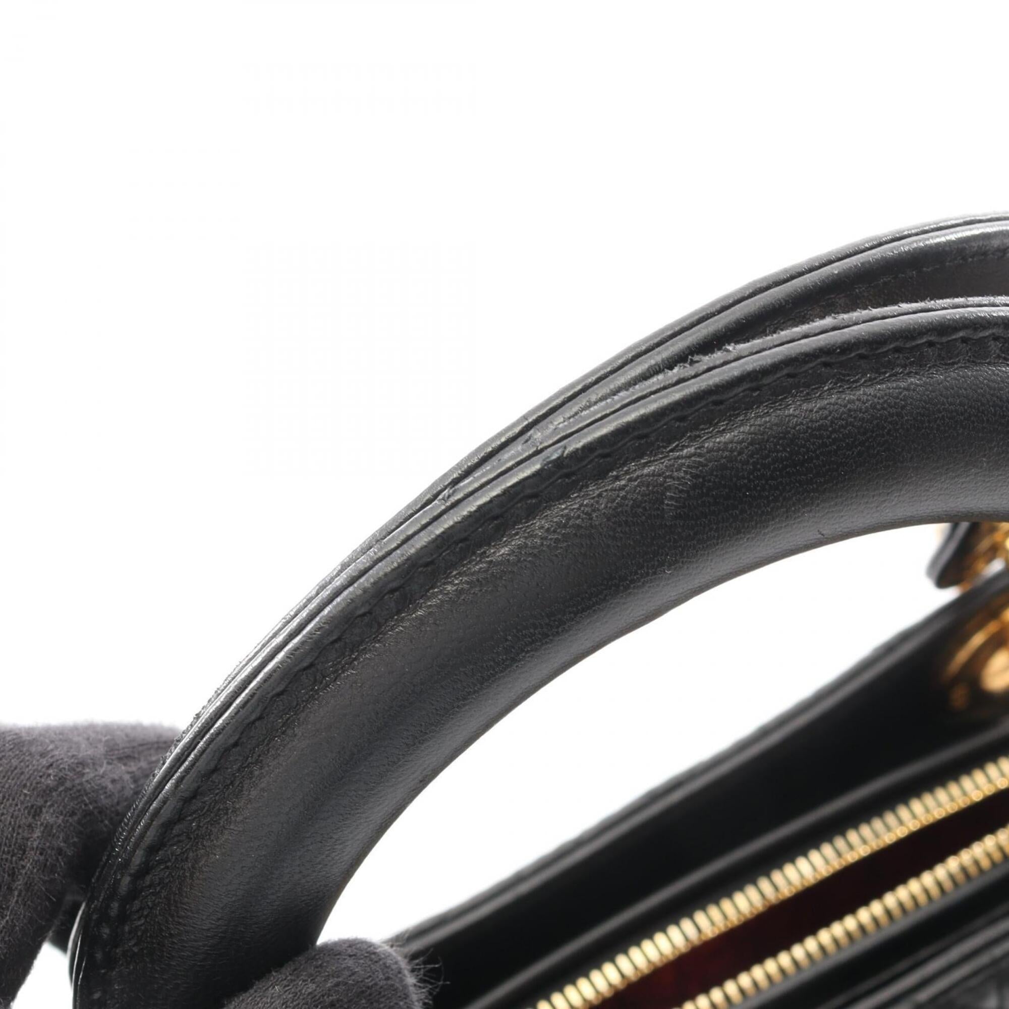 Christian Dior Black Leather Handbag (Pre-Owned)