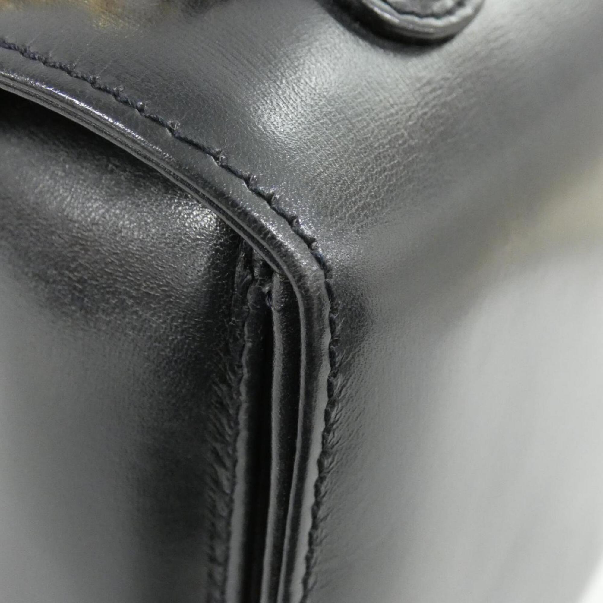 Gucci Black Leather Handbag (Pre-Owned)