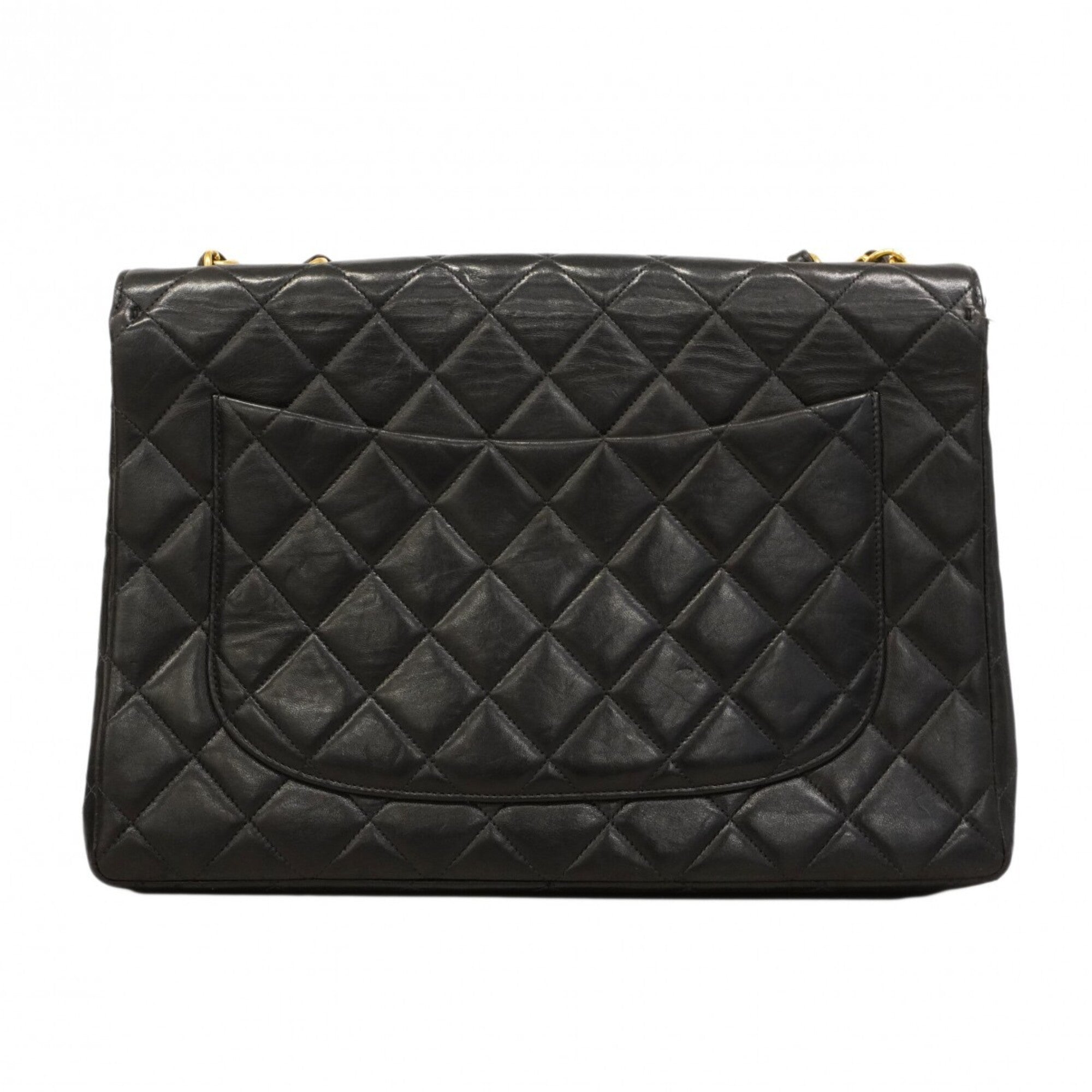 Chanel Black Leather Shoulder Bag (Pre-Owned)