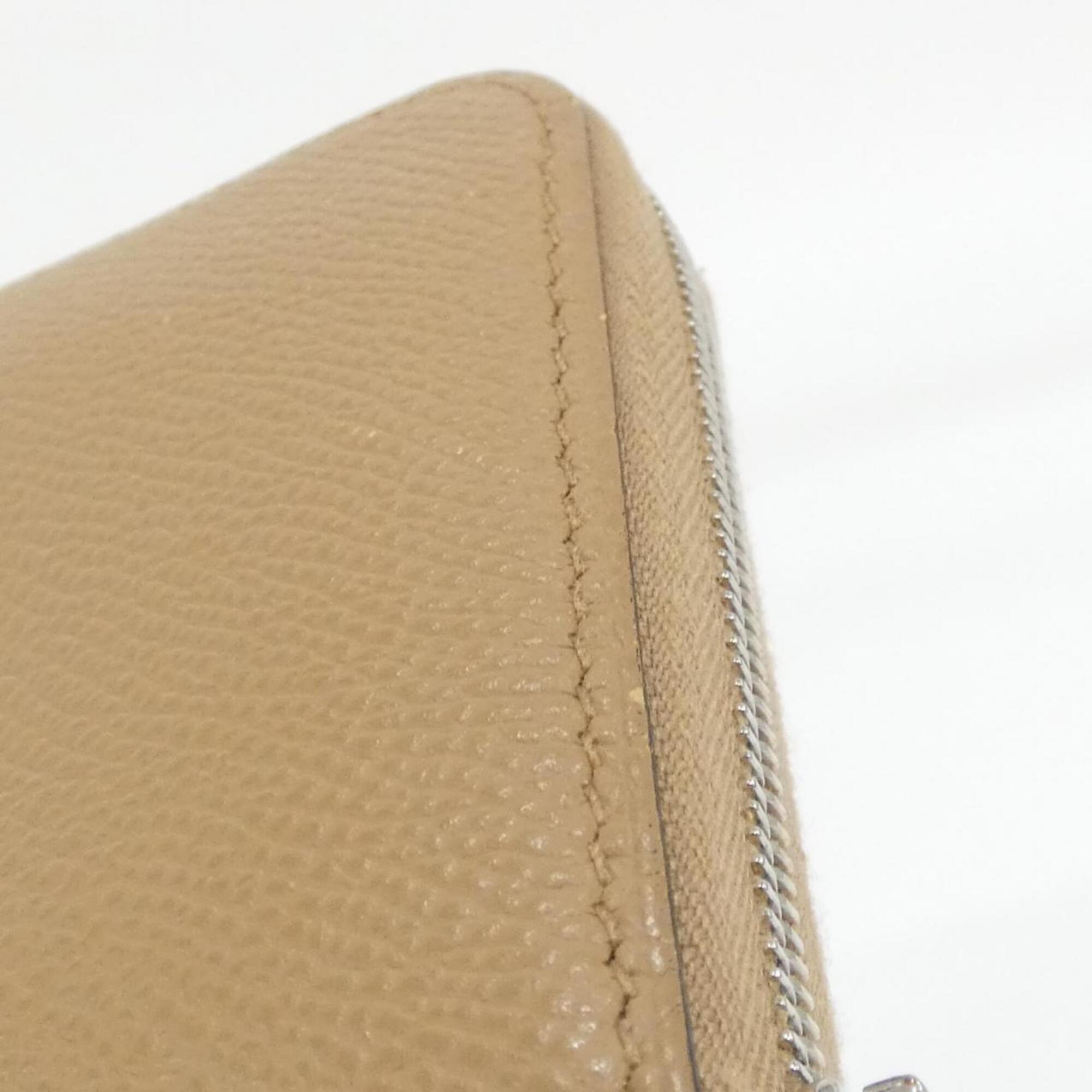 Hermes Silk'in Jaune Epsom Leather Silk Coin Purse/Coin Case (Pre-Owned)