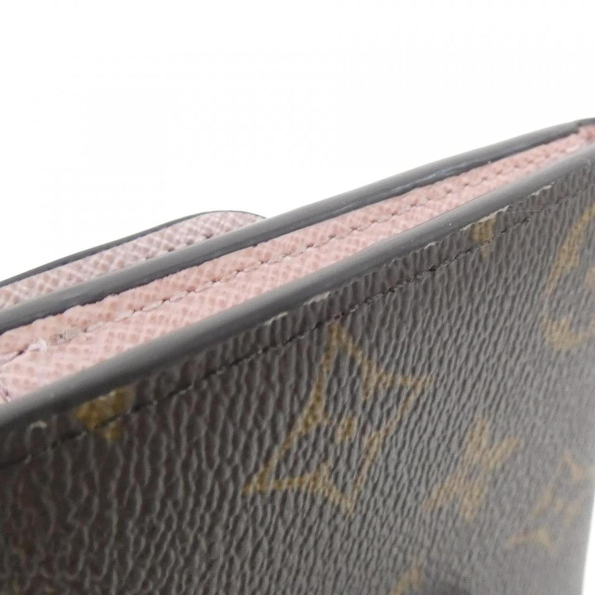 Louis Vuitton Monogram Marron Rose Ballerine Coated Canvas Long Wallet (Bi-Fold) (Pre-Owned)