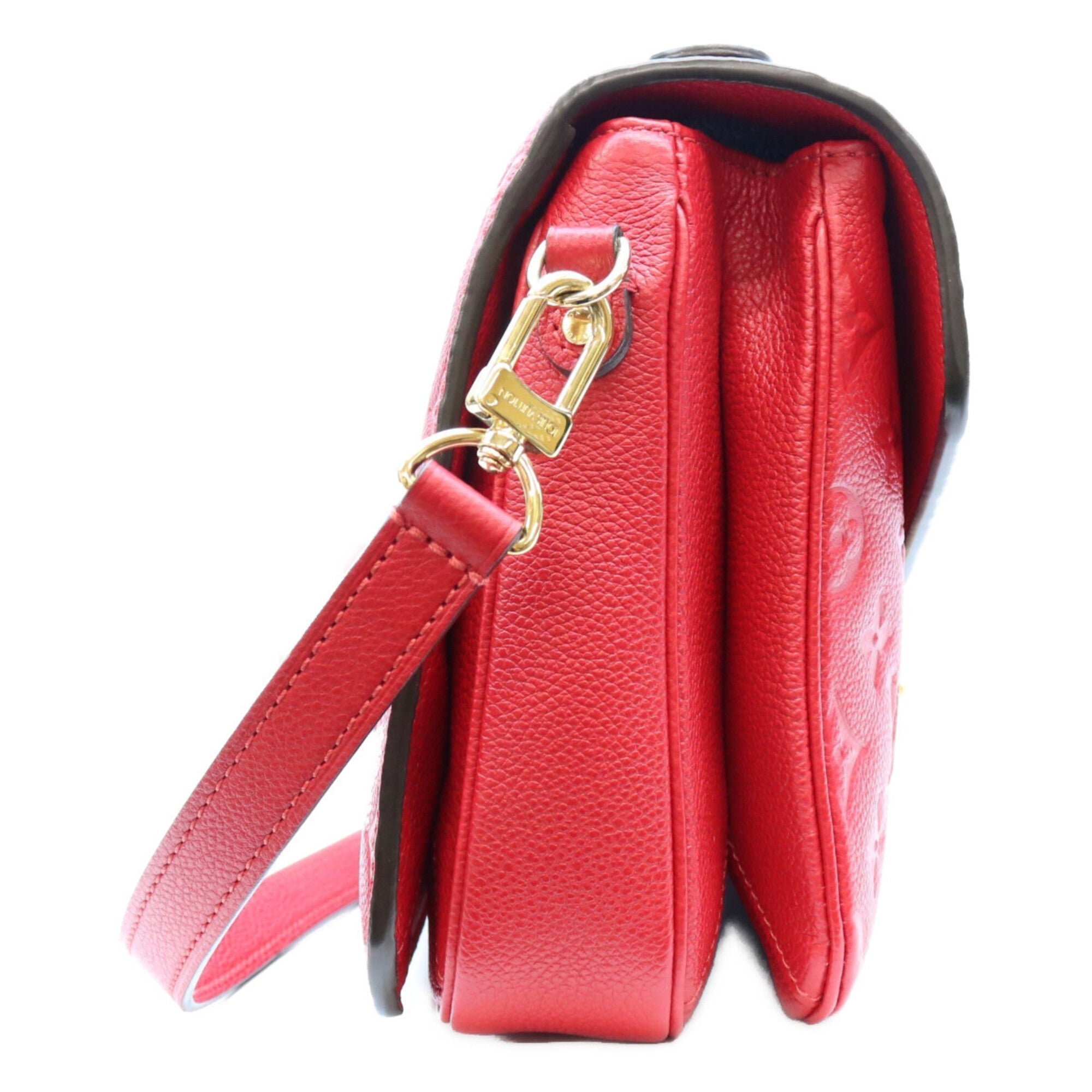 Louis Vuitton Cerise Red Color Monogram Empreinte Shoulder Bag (Pre-Owned)