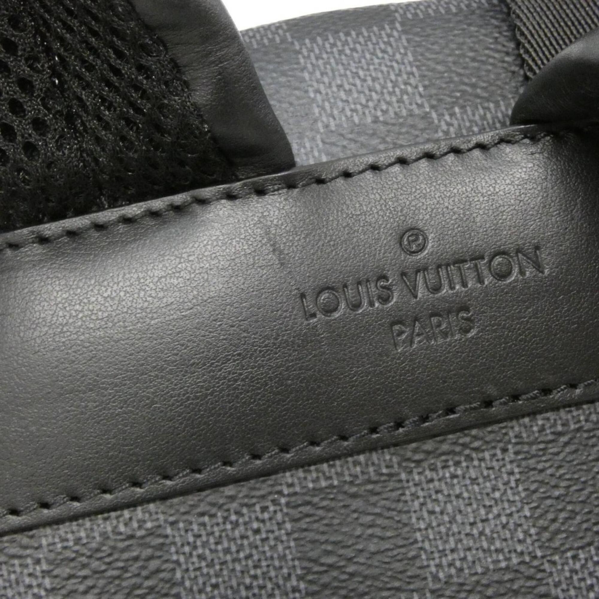 Louis Vuitton Dark Gray Graphite Coated Canvas Backpack (Pre-Owned)