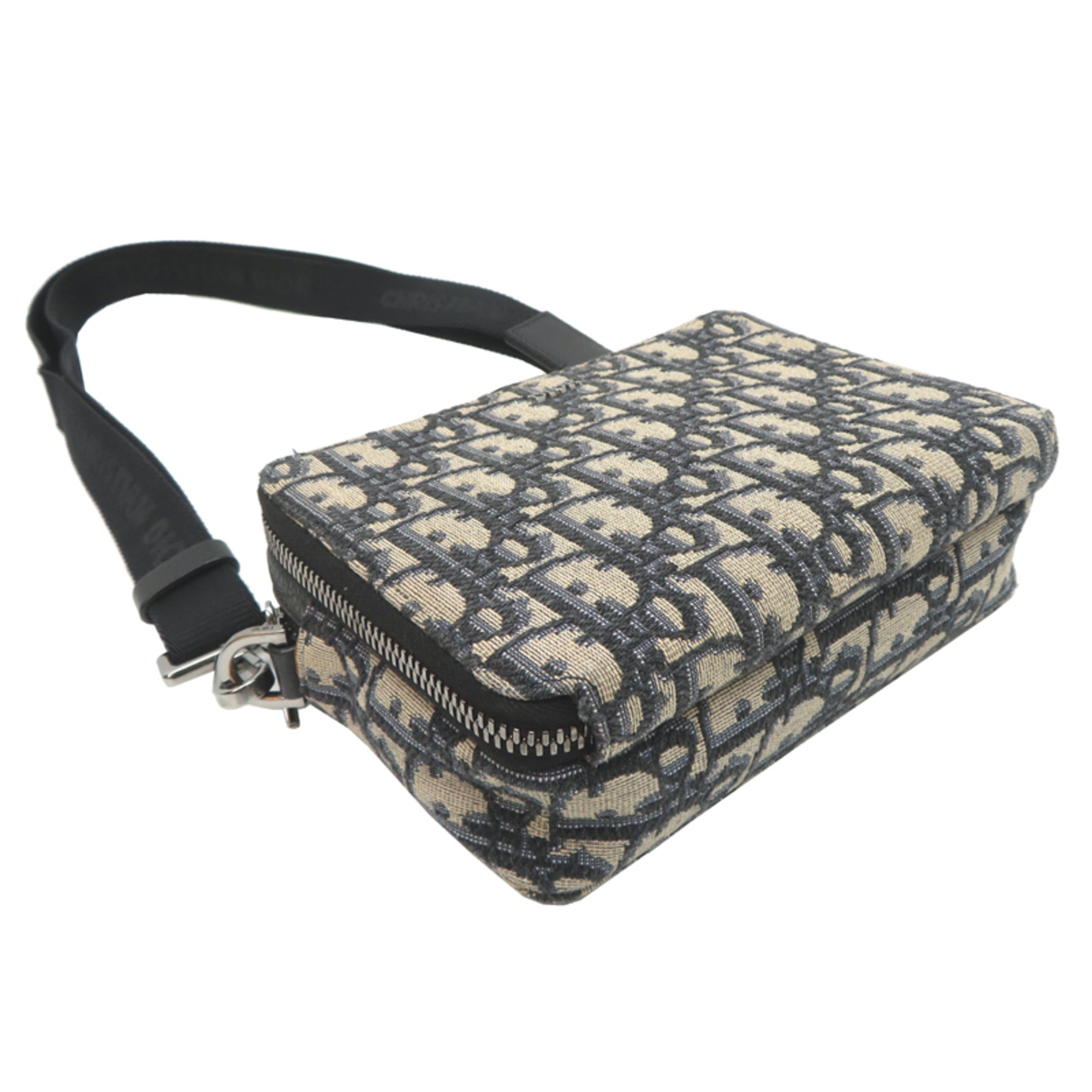 Christian Dior Black Fabric Leather Shoulder Bag (Pre-Owned)