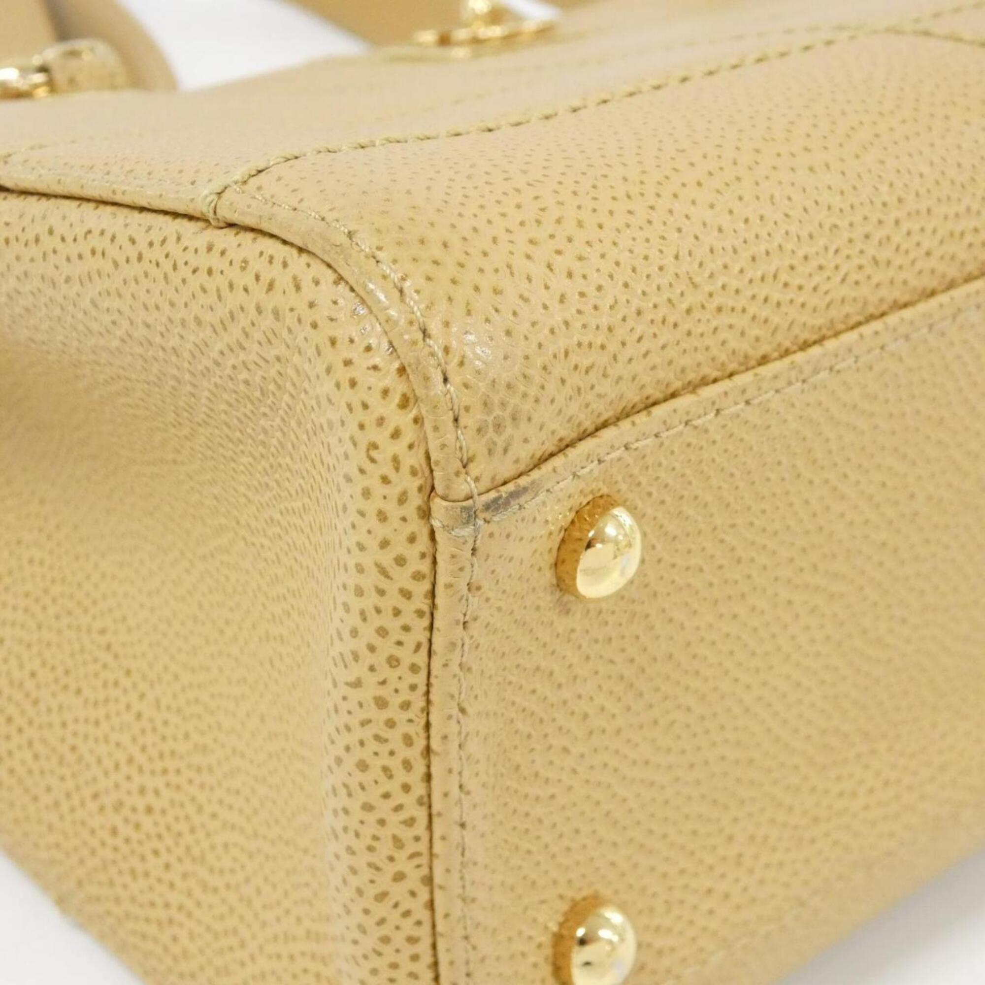 Chanel Beige Handbag (Pre-Owned)