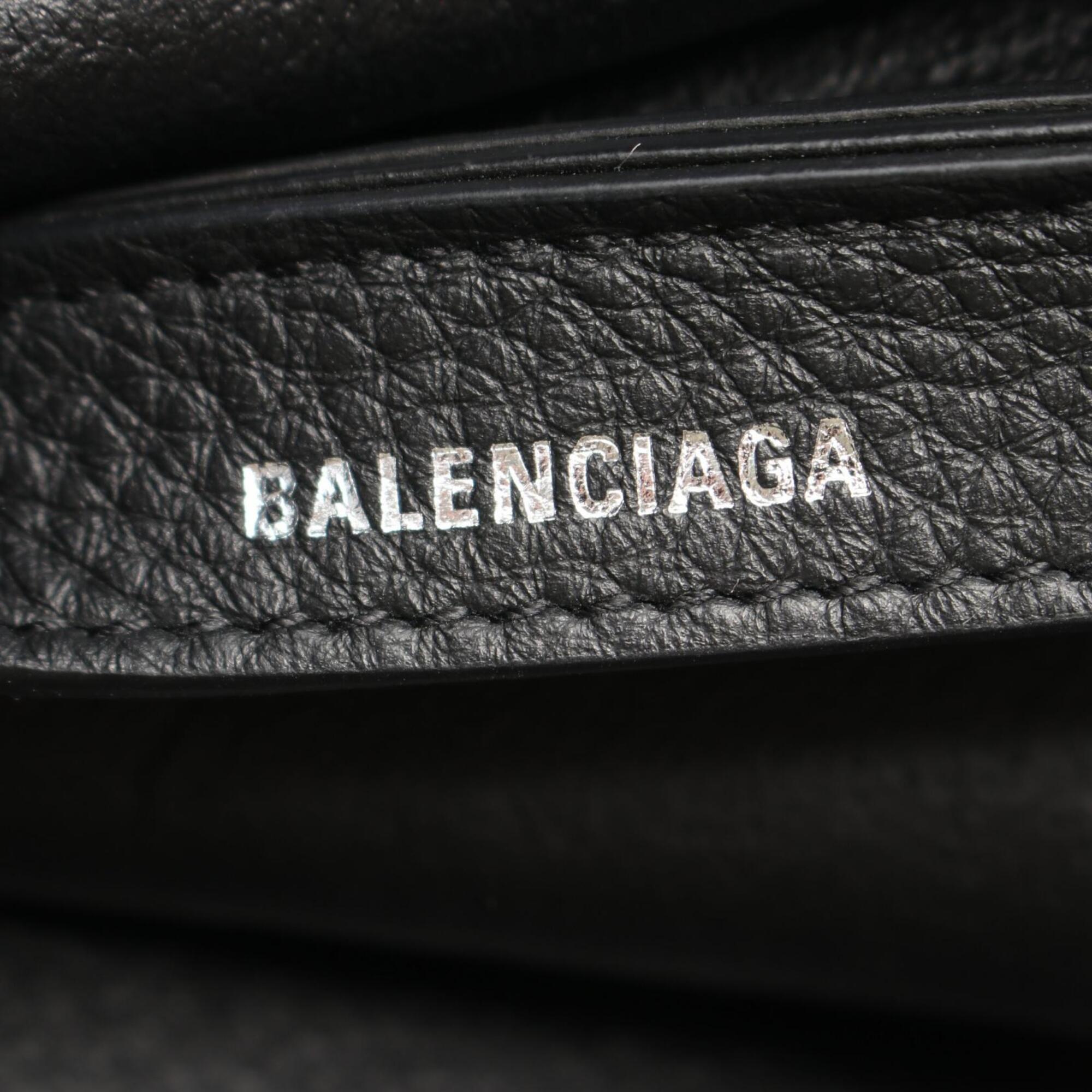 Balenciaga Gray Leather Handbag Tote Bag (Pre-Owned)
