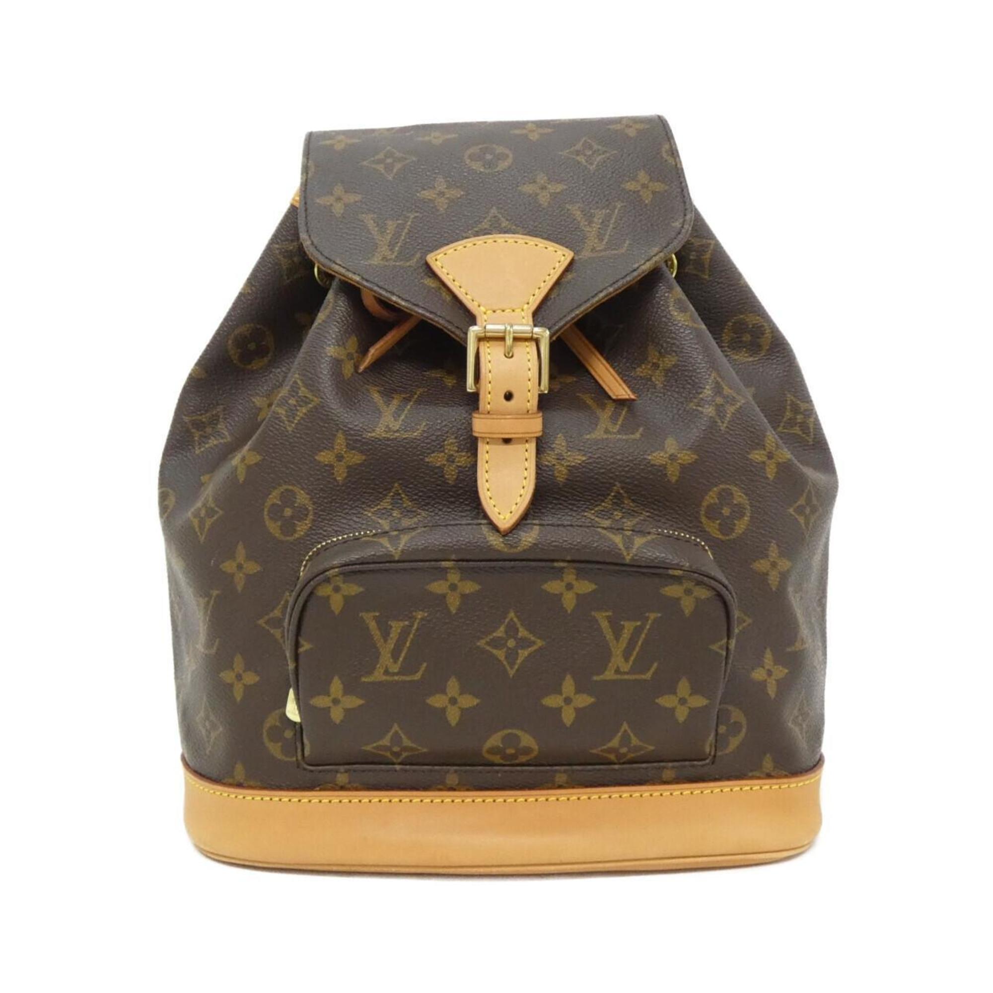 Louis Vuitton Monogram Marron Coated Canvas Backpack (Pre-Owned)