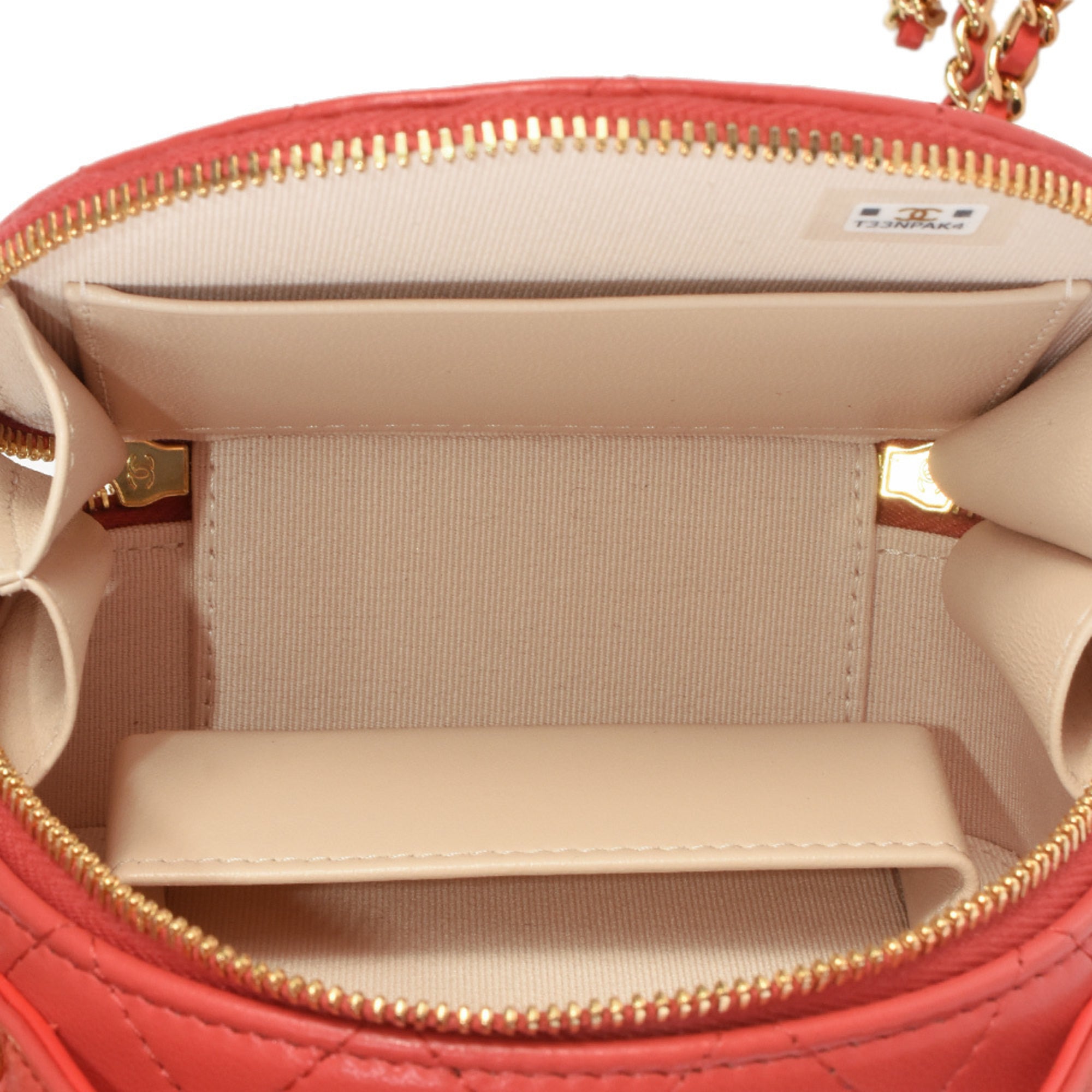 Chanel Matelasse Red Color Leather Clutch Bag Shoulder Bag (Pre-Owned)
