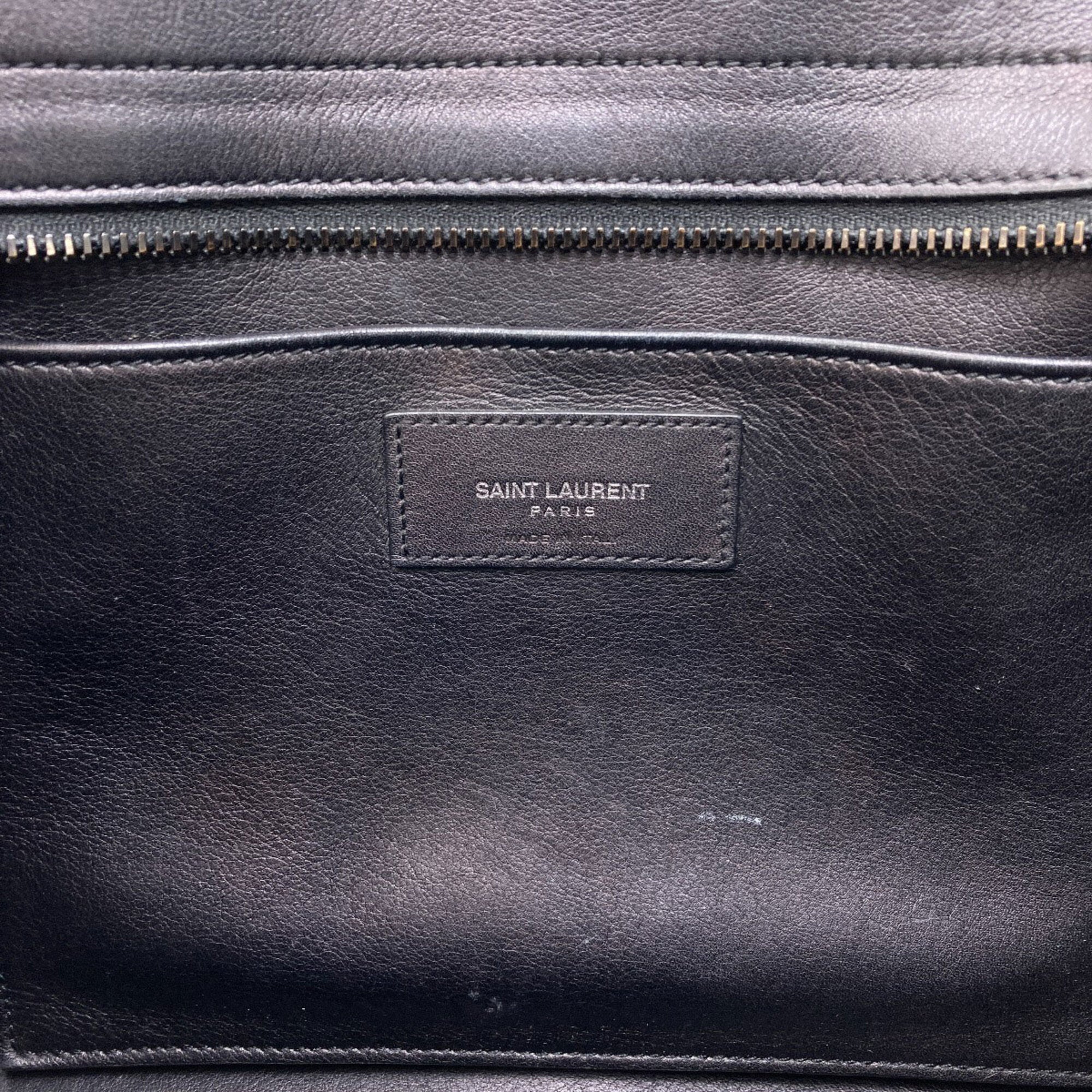 Saint Laurent Black Leather Handbag (Pre-Owned)