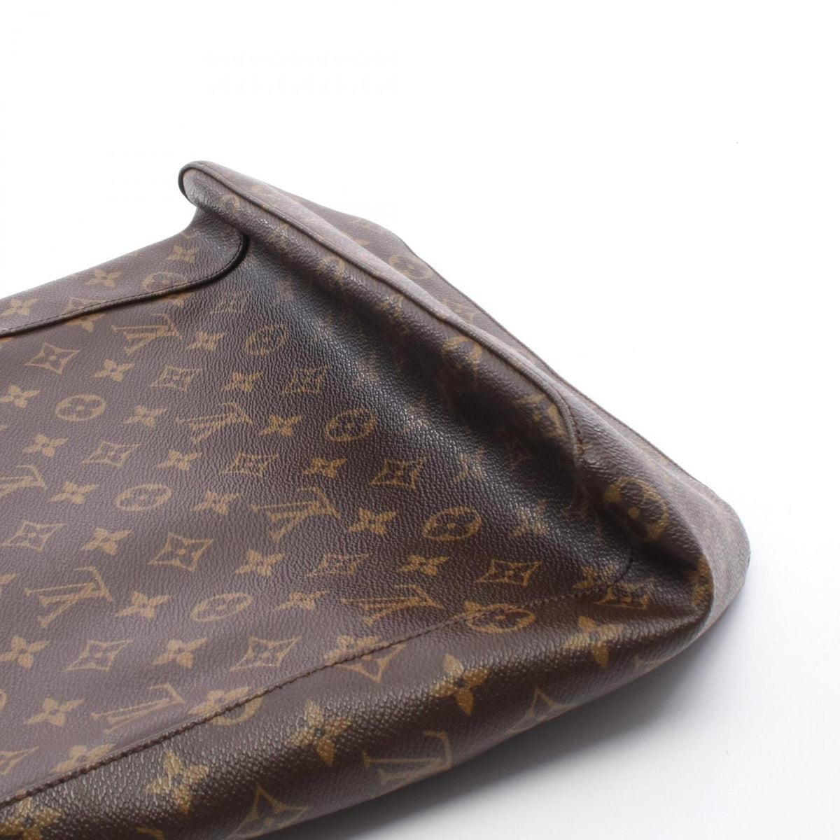 Louis Vuitton Brown Coated Canvas Leather Handbag Shoulder Bag (Pre-Owned)