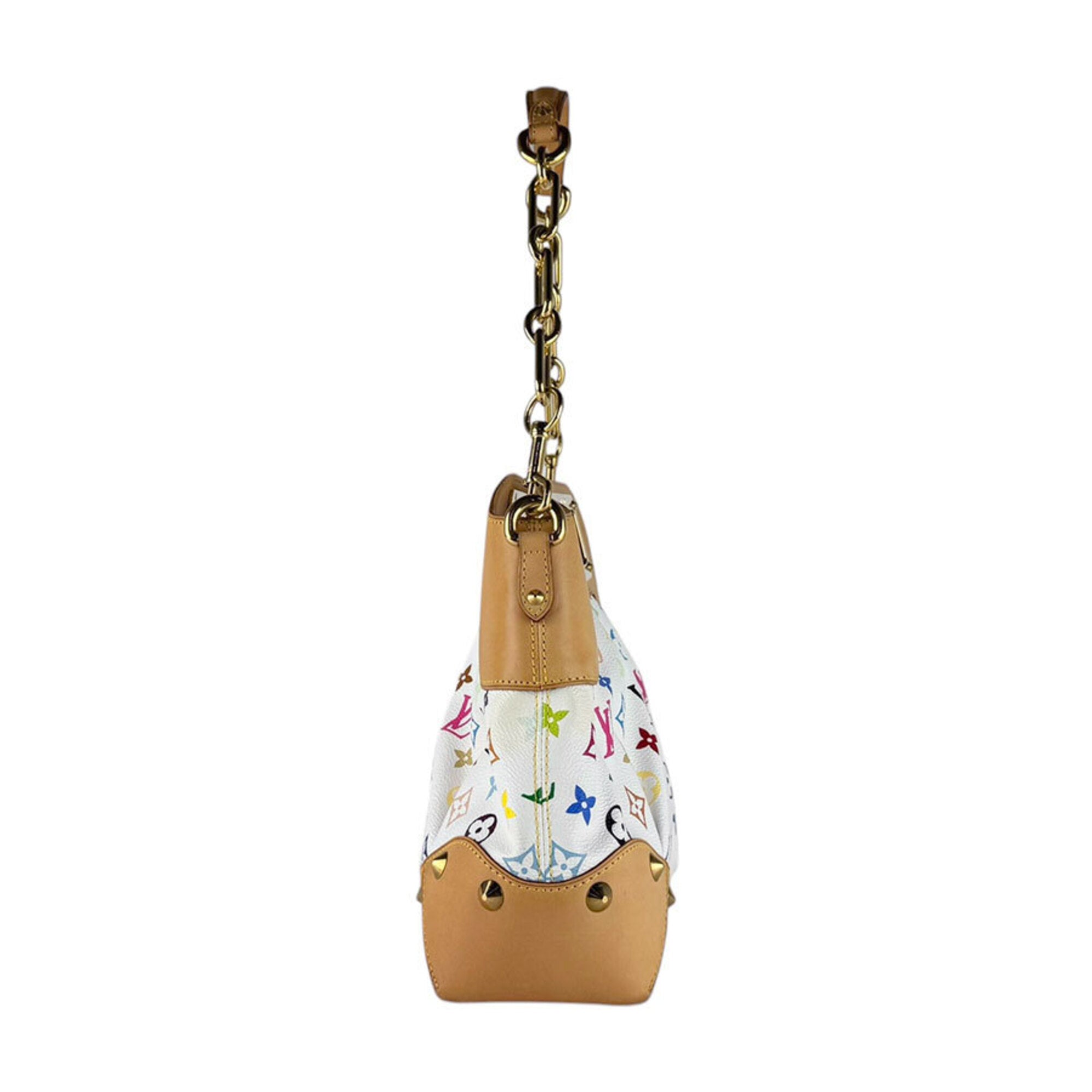 Louis Vuitton Blanc Multi-Color Monogram Multicolore Handbag Shoulder Bag (Pre-Owned)