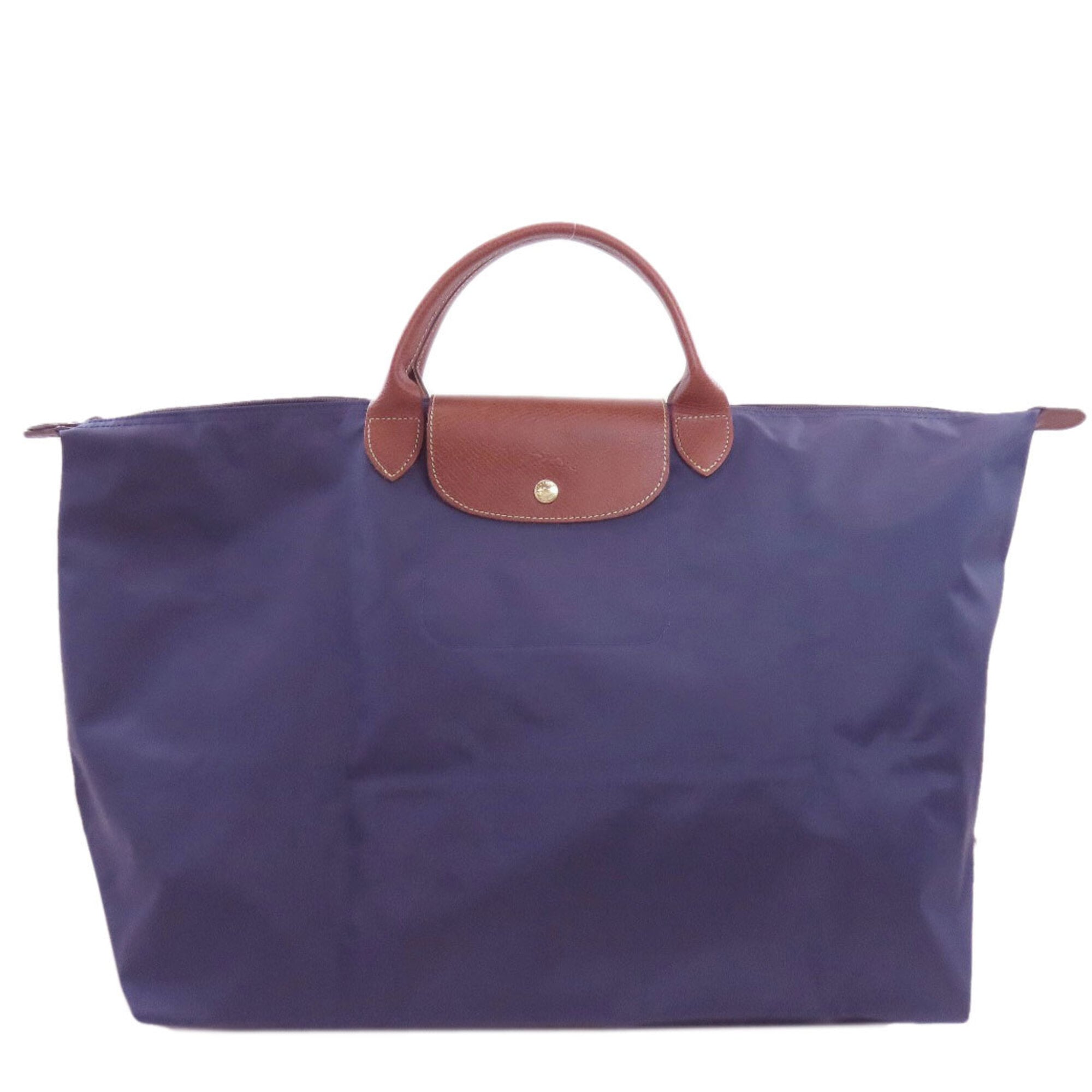 Longchamp Le Pliage Navy Nylon Tote Bag (Pre-Owned)