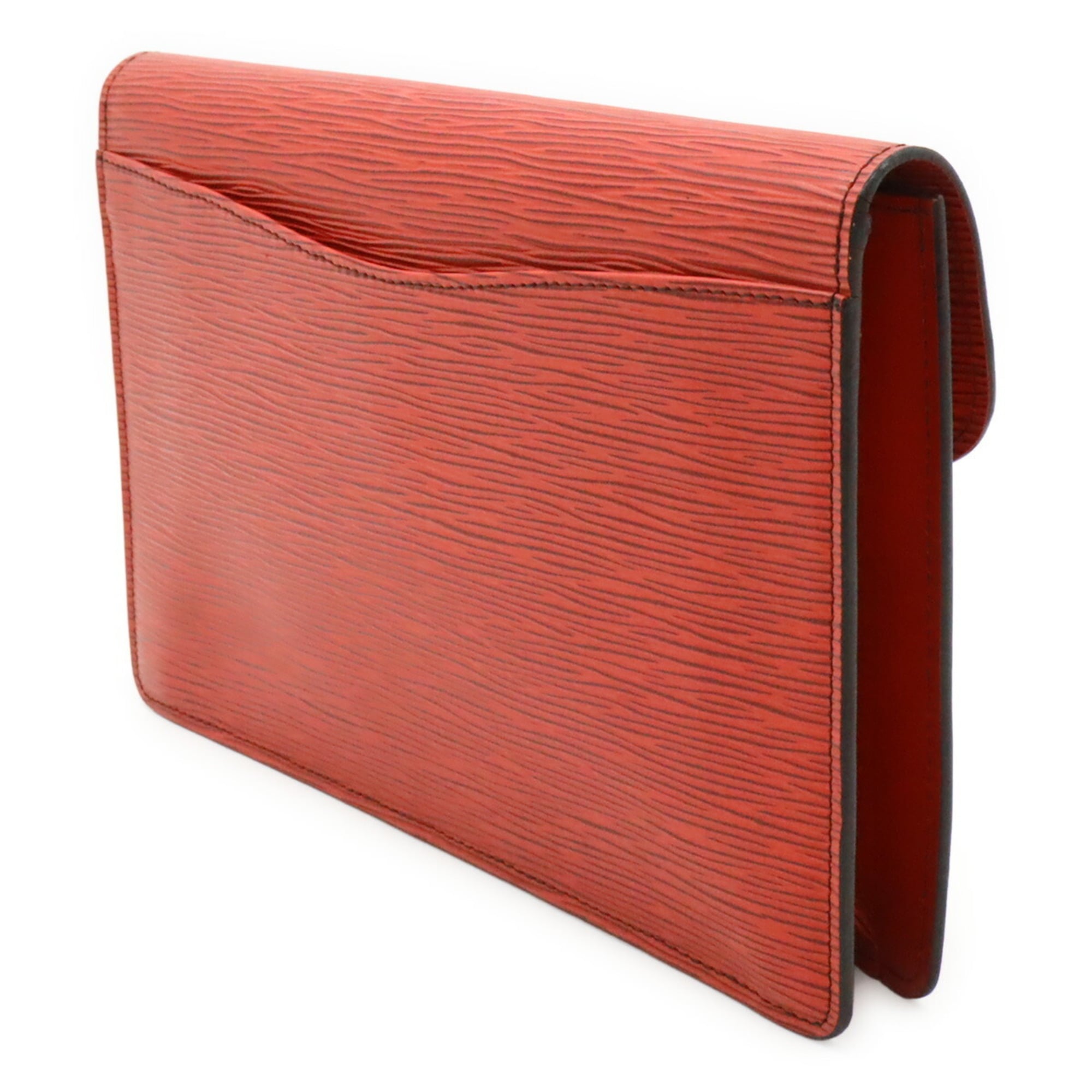 Louis Vuitton Castilian Red Epi Leather Clutch Bag (Pre-Owned)