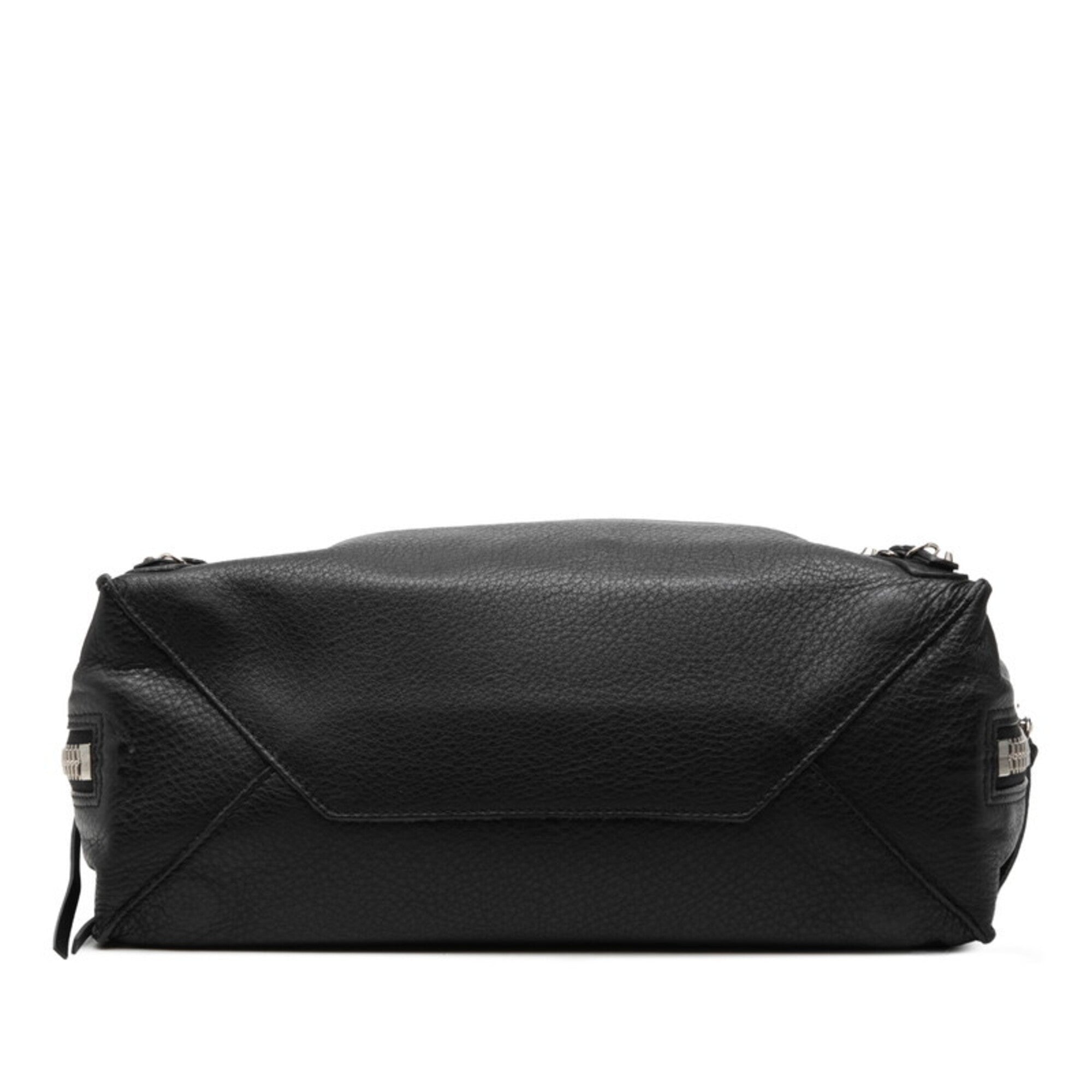 Balenciaga Black Leather Handbag Shoulder Bag (Pre-Owned)