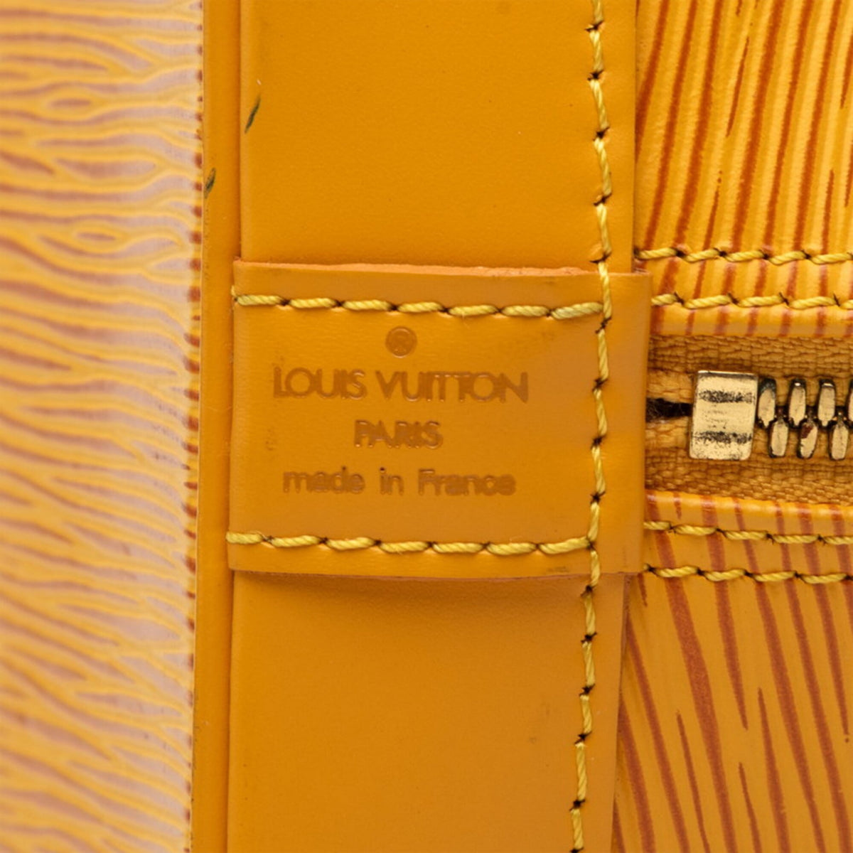 Louis Vuitton Yellow Leather Handbag (Pre-Owned)