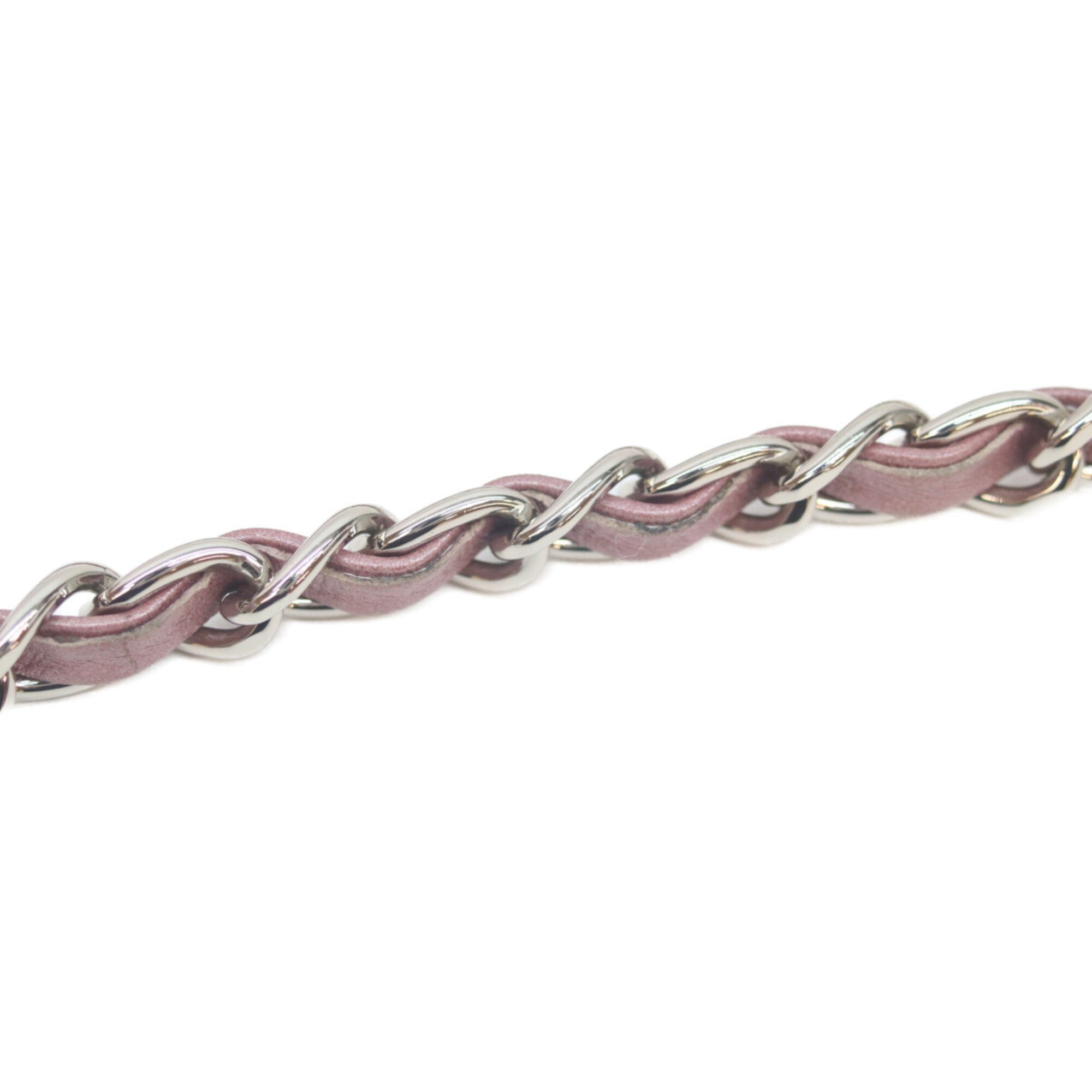 Chanel Metallic Pink Leather Shoulder Bag (Pre-Owned)