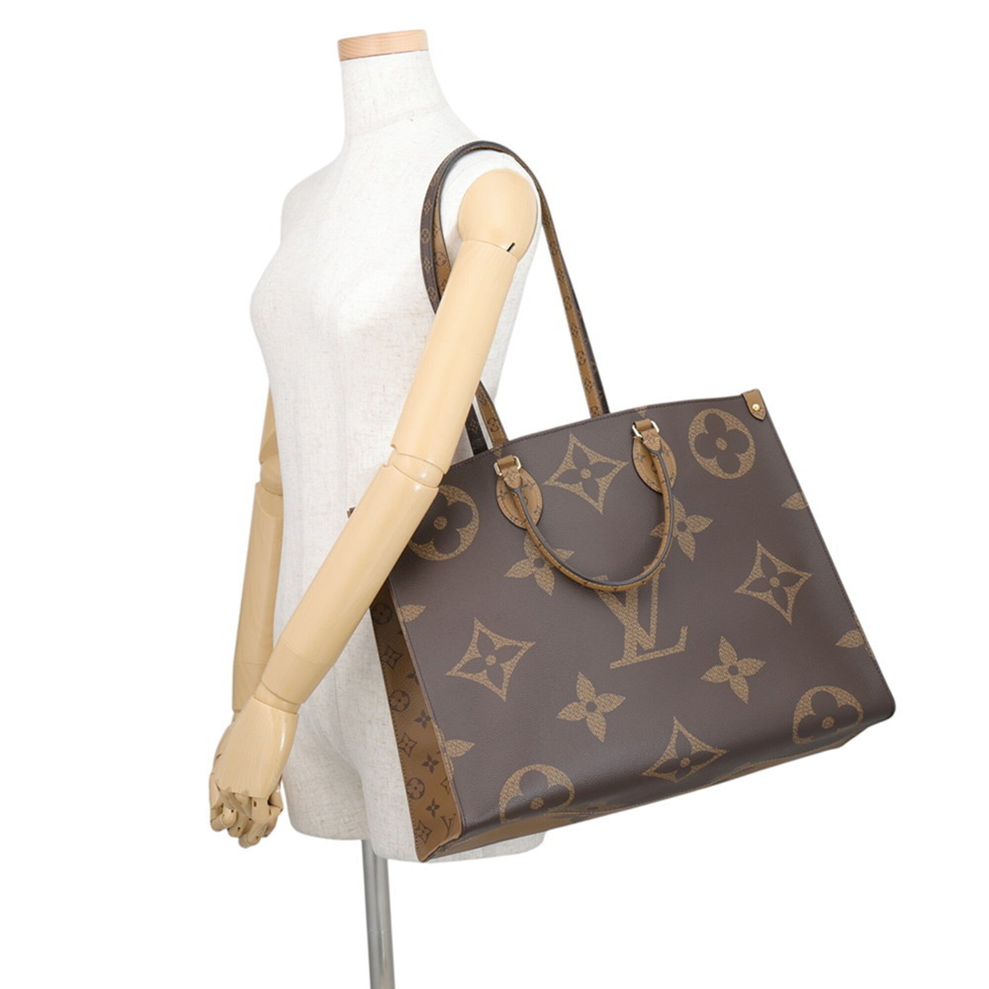 Louis Vuitton Monogram Reverse Red Color Monogram Reverse Handbag Shoulder Bag Tote Bag (Pre-Owned)