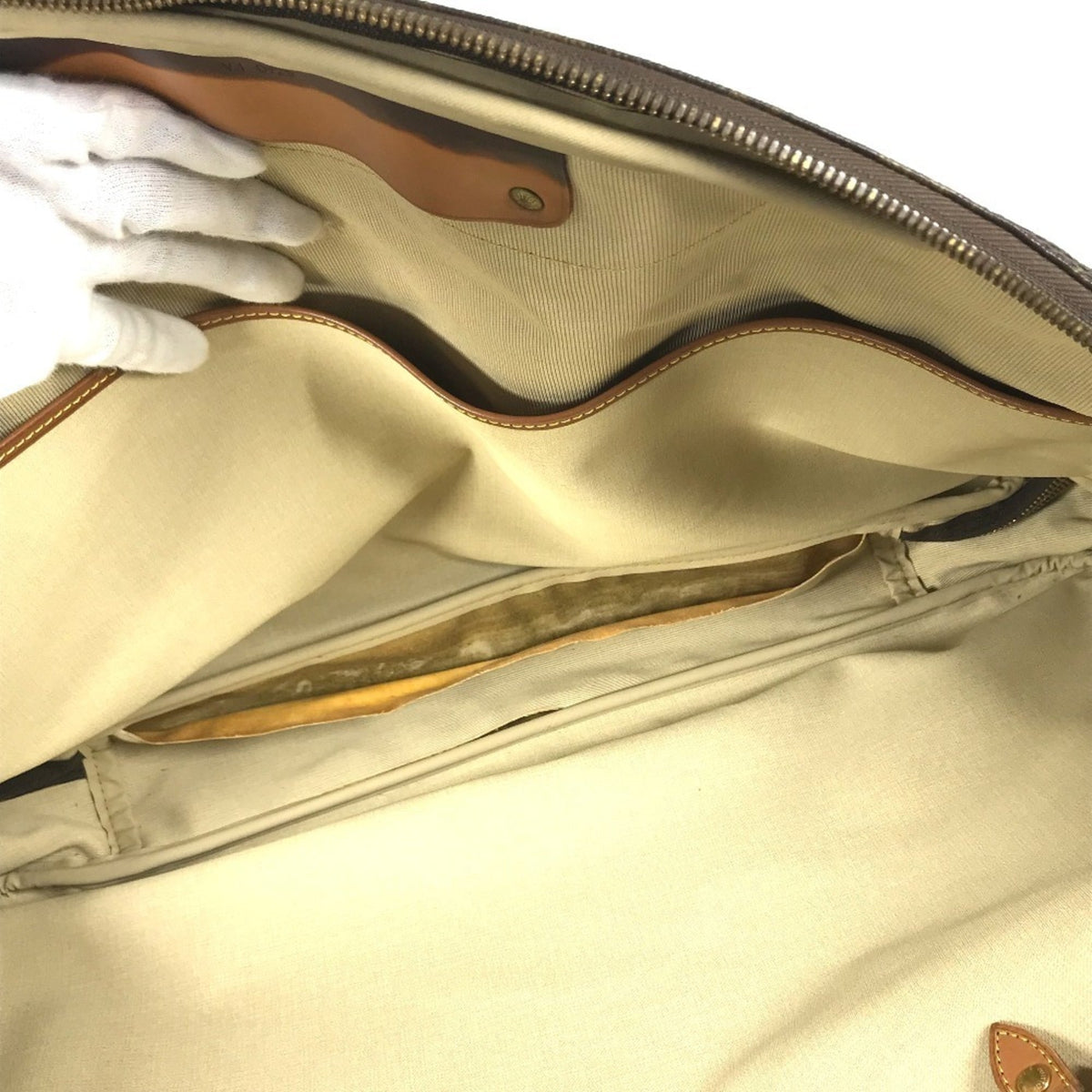 Louis Vuitton Brown Monogram Boston Bag Handbag Shoulder Bag (Pre-Owned)