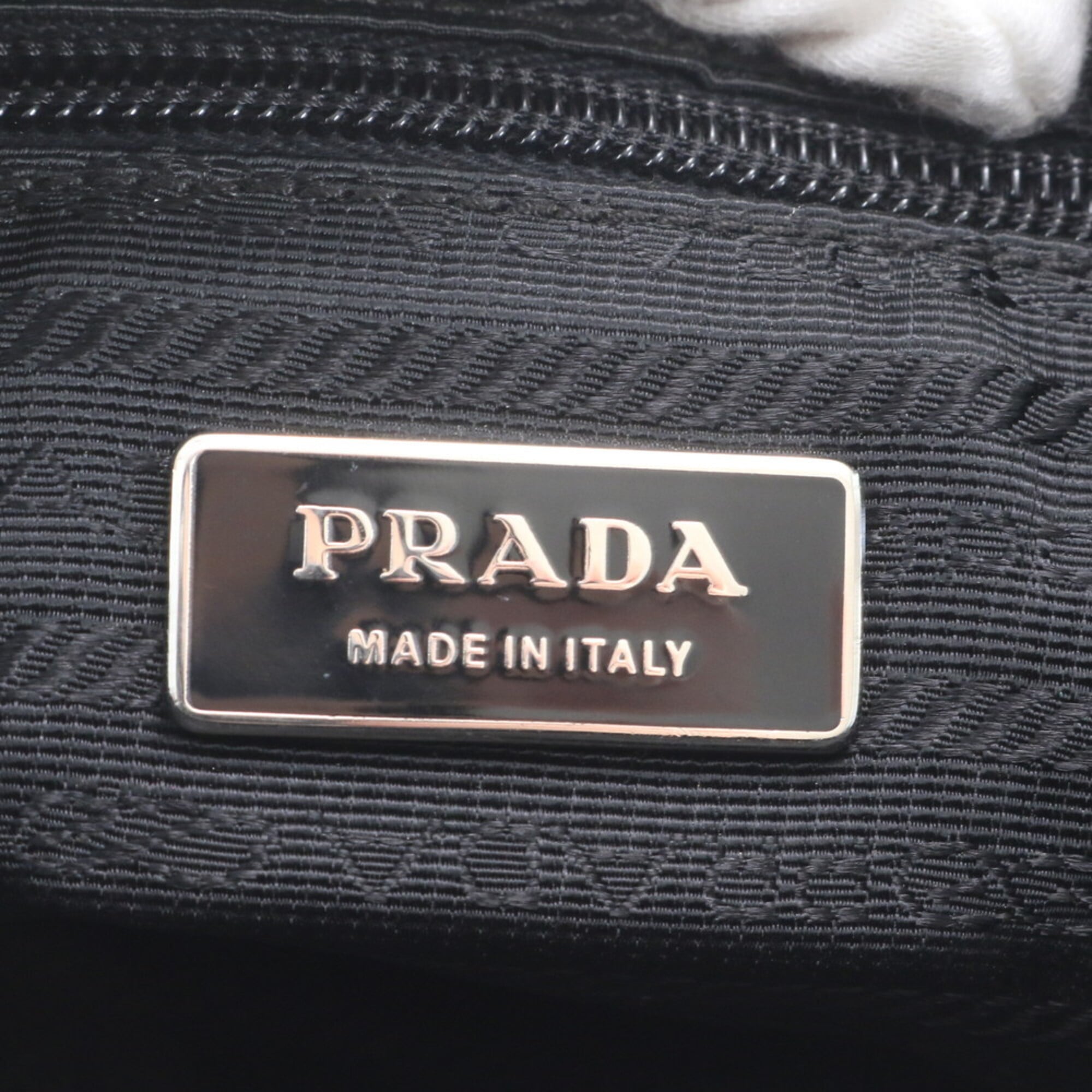 Prada Black Nylon Leather Shoulder Bag (Pre-Owned)