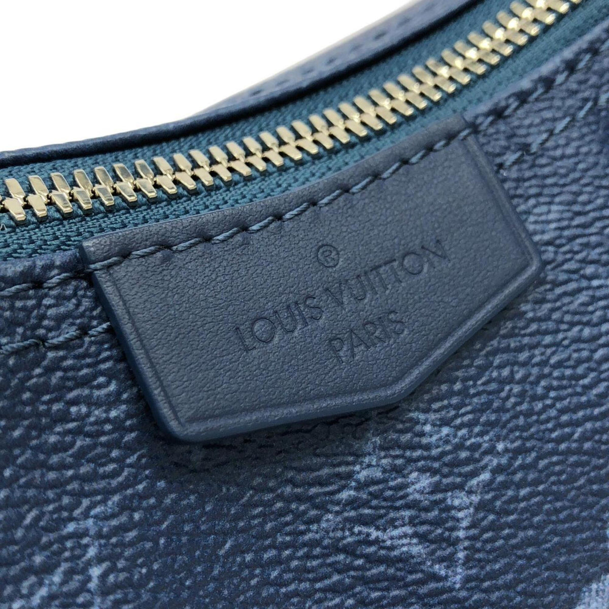Louis Vuitton Blue Navy Coated Canvas Shoulder Bag (Pre-Owned)