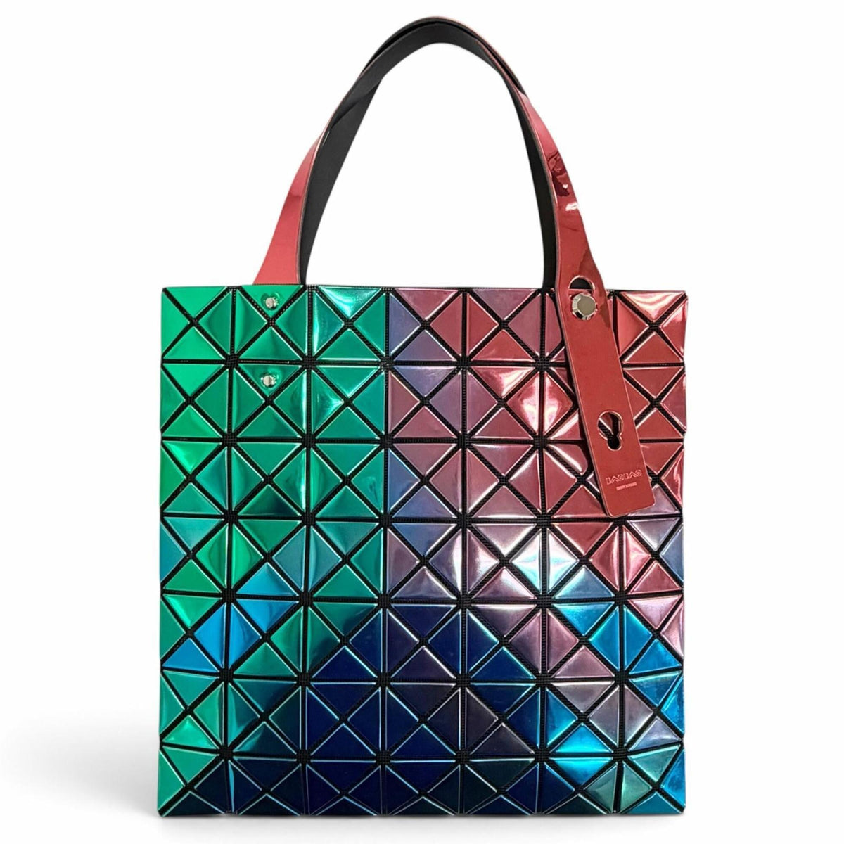 Issey Miyake Metallic Multi-Color Elastane Polyester Tote Bag (Pre-Owned)