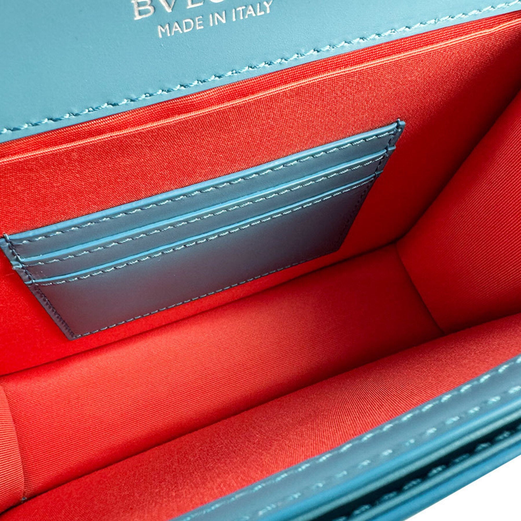 Bvlgari Blue Leather Shoulder Bag (Pre-Owned)