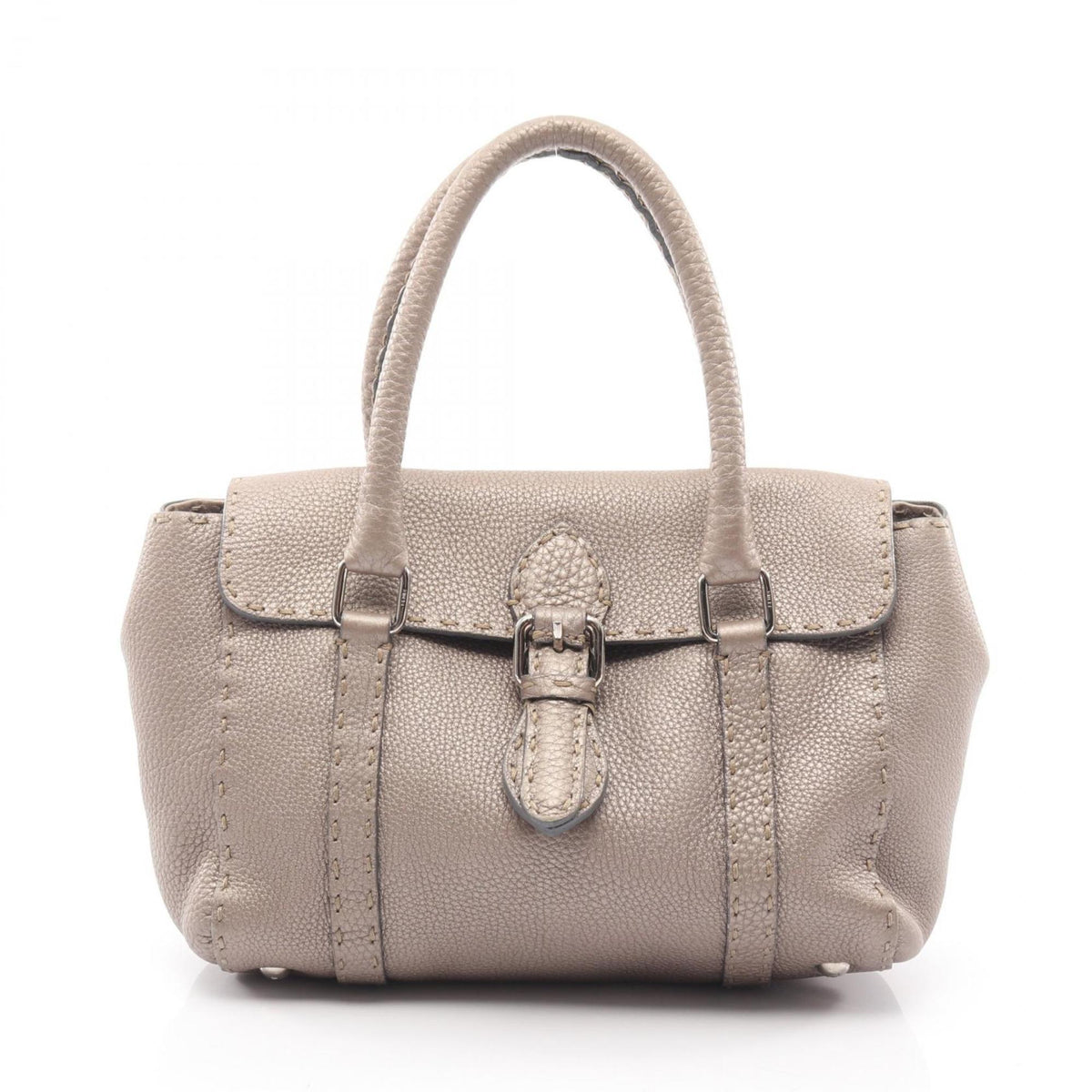 Fendi Beige Leather Handbag (Pre-Owned)