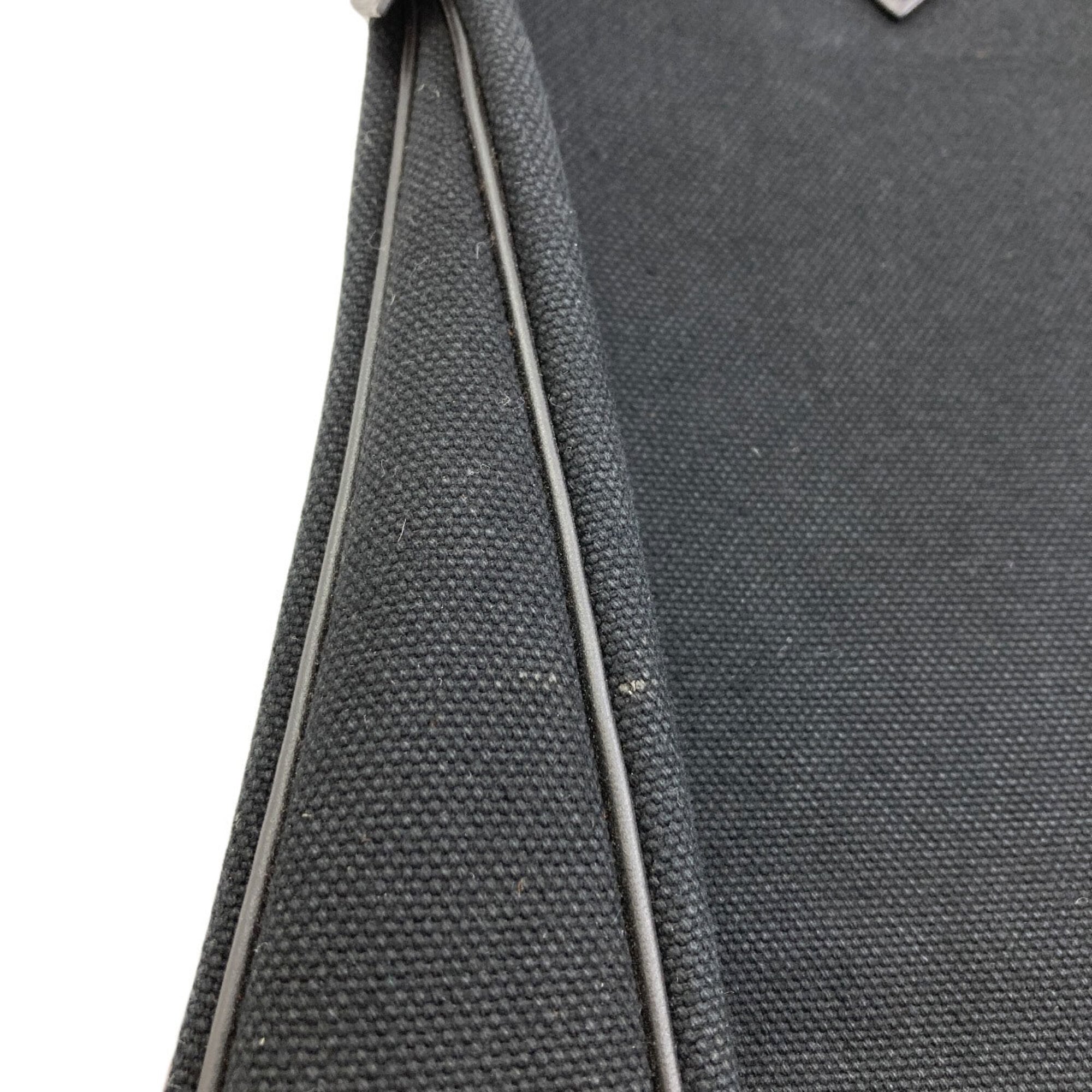 Hermes Black Toile H Tote Bag (Pre-Owned)