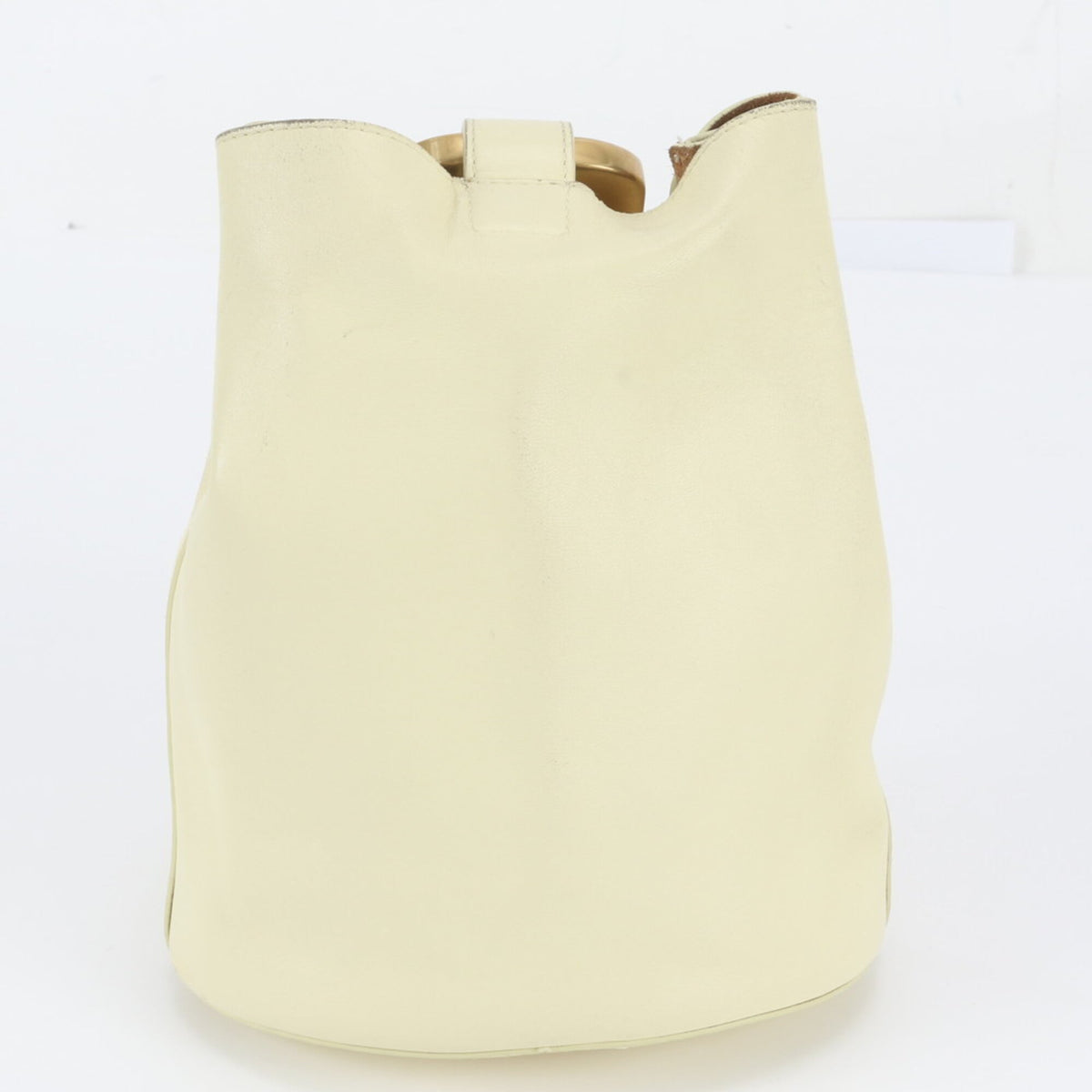 Bottega Veneta Cream Yellow Leather Handbag (Pre-Owned)