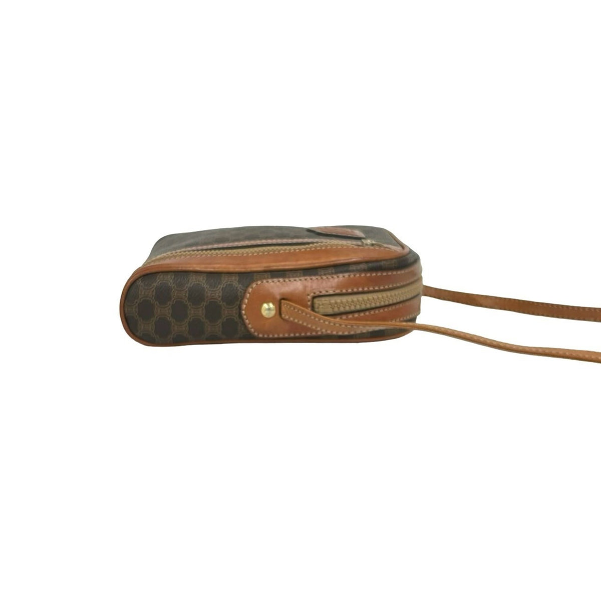 Celine Brown Leather Pvc Pochette Shoulder Bag (Pre-Owned)