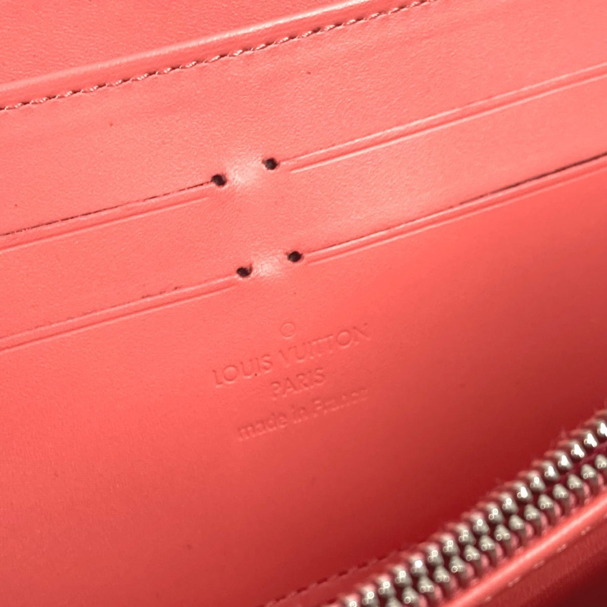 Louis Vuitton Pink Poppy Petal Monogram Vernis Rayures Long Wallet (Bi-Fold) (Pre-Owned)
