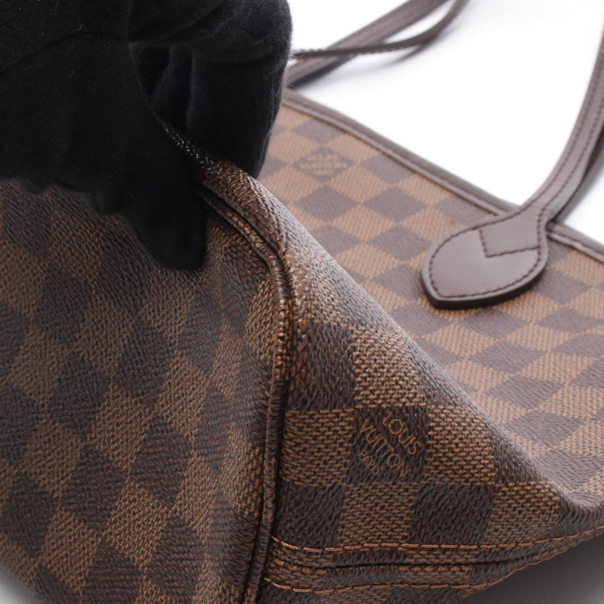 Louis Vuitton Brown Damier Canvas Coated Canvas Damier Canvas Leather Handbag Tote Bag (Pre-Owned)