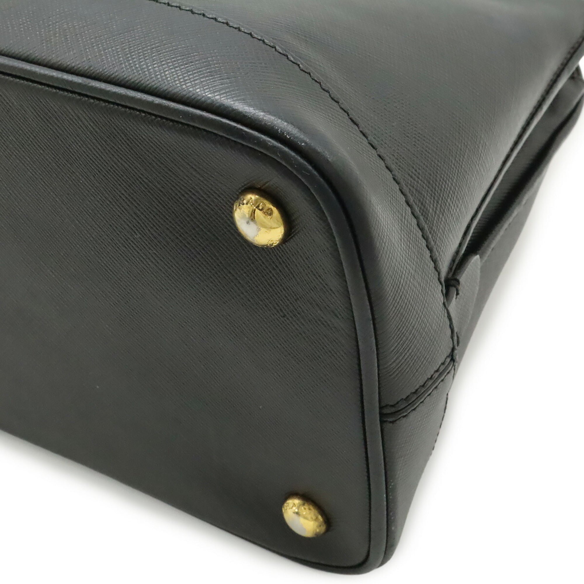Prada Black Nero Leather Handbag Shoulder Bag (Pre-Owned)
