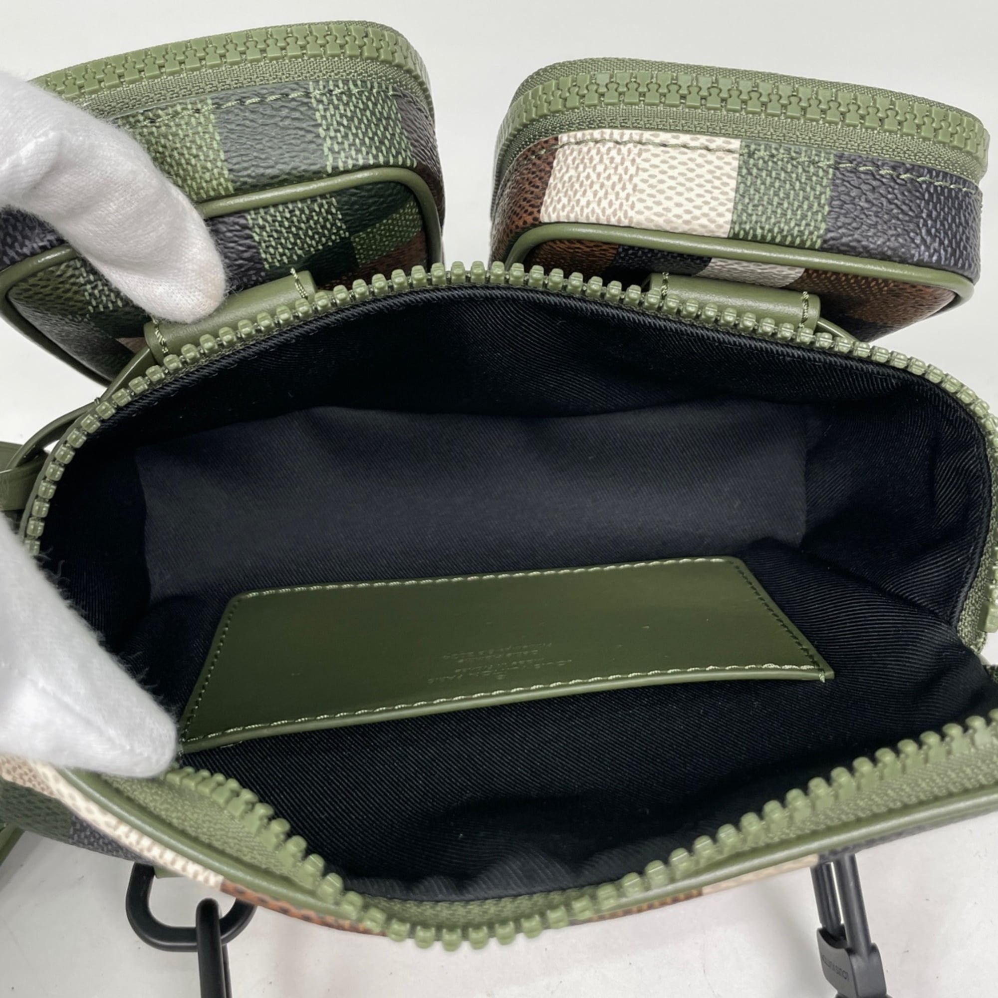 Louis Vuitton Brown Green Damier Azur Fanny Pack Pouch Shoulder Bag (Pre-Owned)