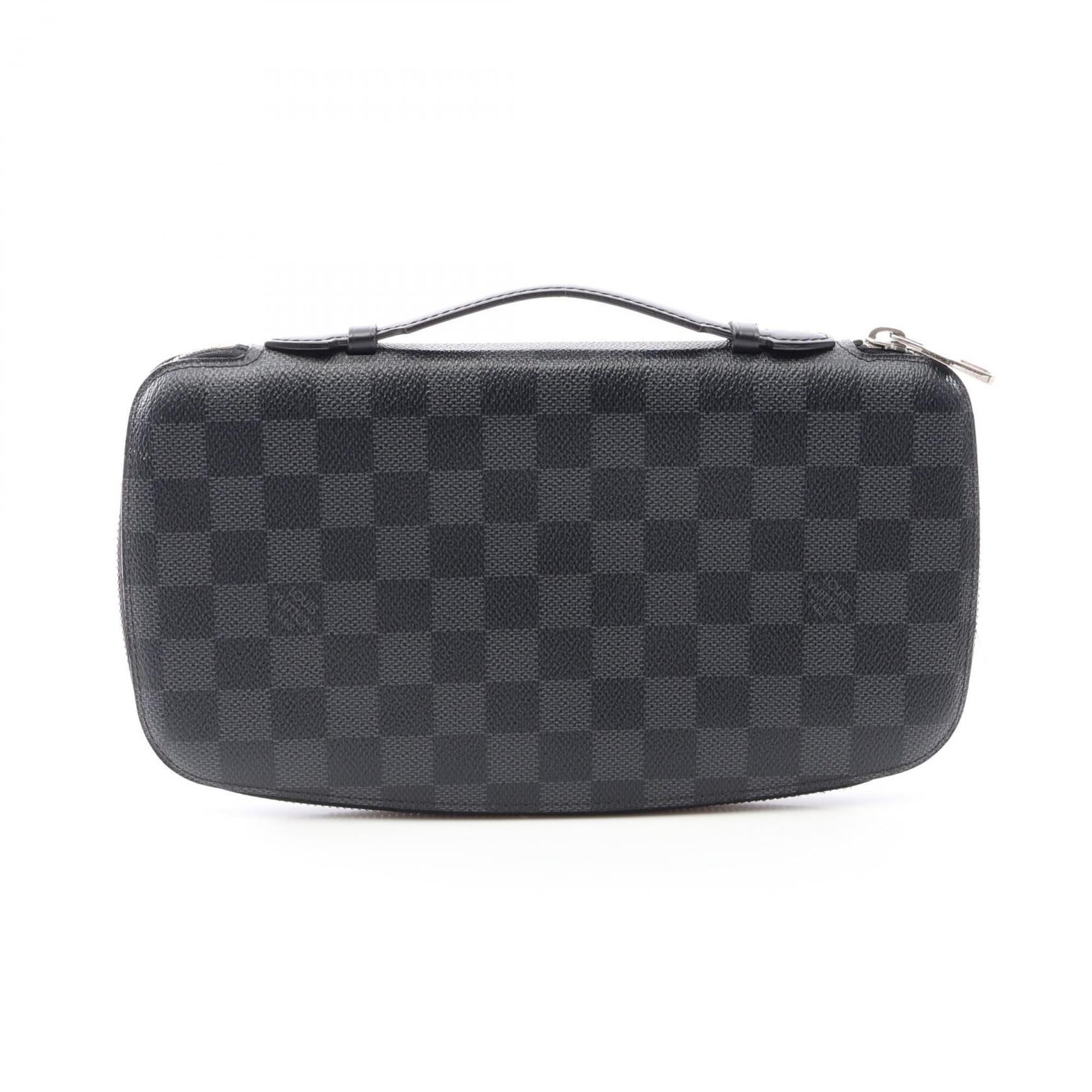 Louis Vuitton Black Damier Graphite Long Wallet (Bi-Fold) (Pre-Owned)