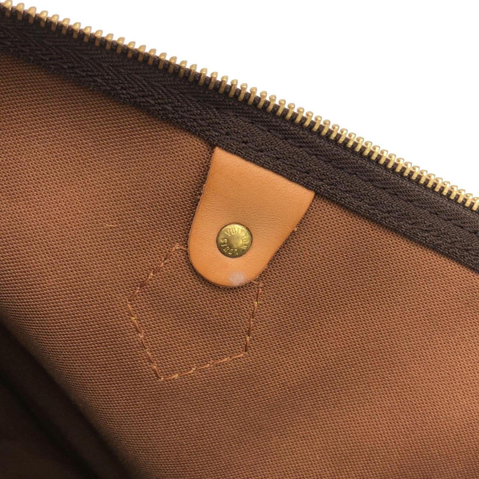 Louis Vuitton Marron Coated Canvas Boston Bag (Pre-Owned)