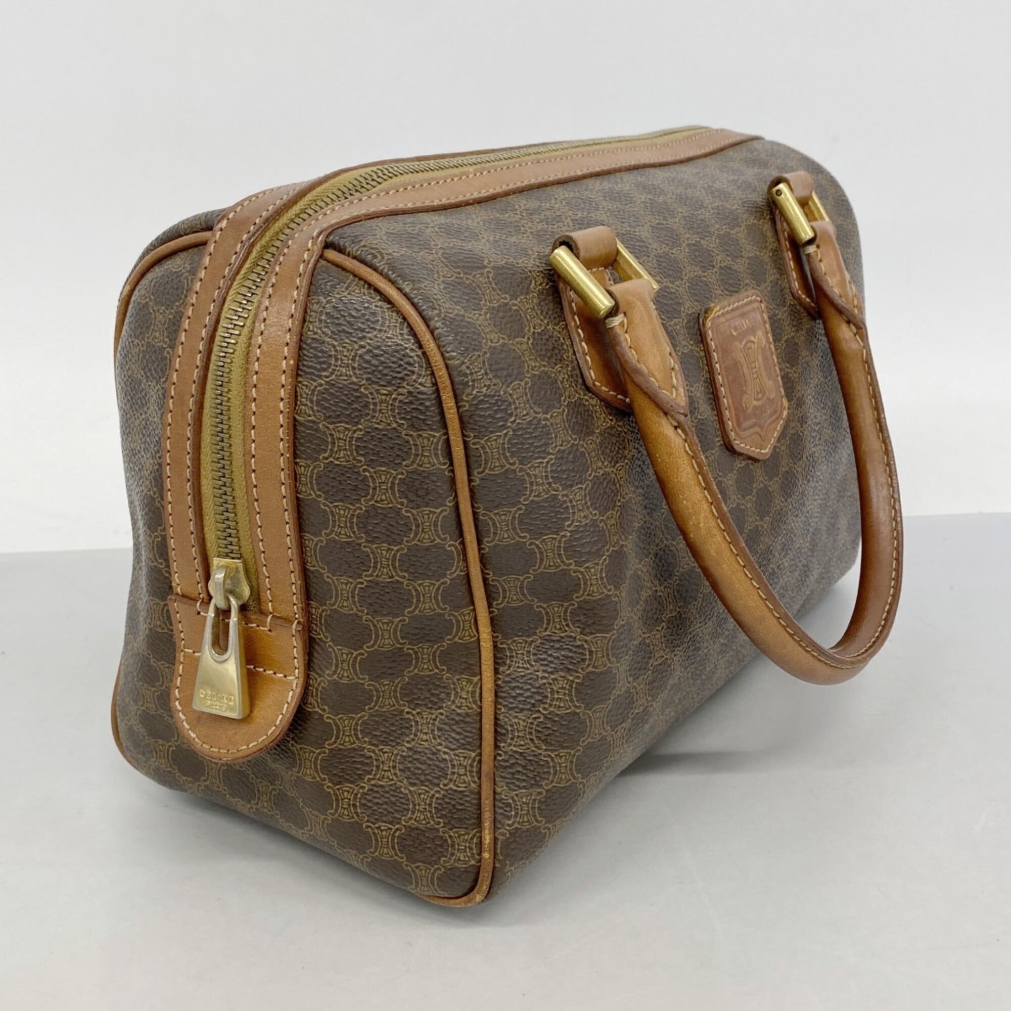 Celine Brown Pvc Handbag (Pre-Owned)