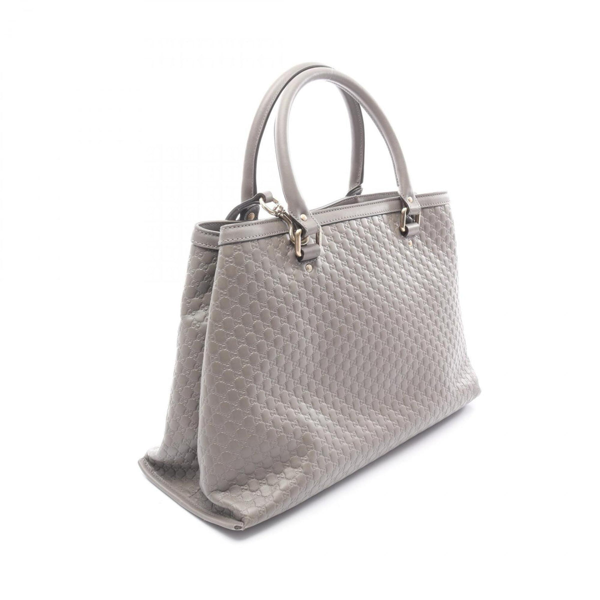 Gucci Gray Leather Handbag (Pre-Owned)