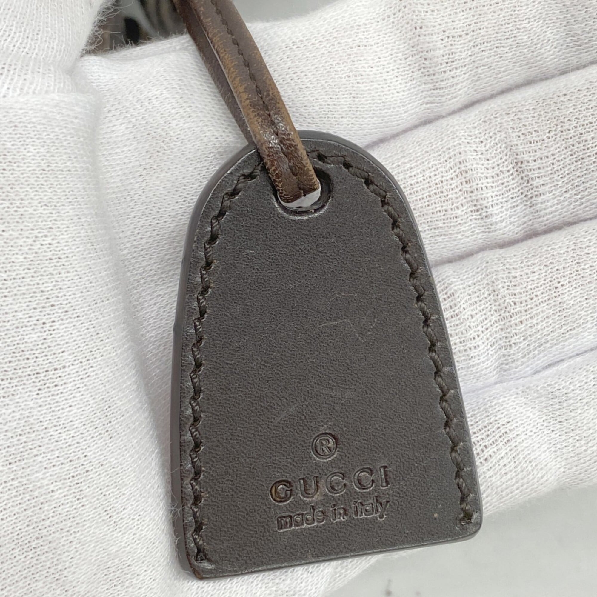 Gucci Brown Denim Tote Bag (Pre-Owned)